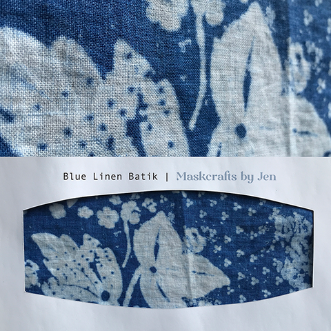 Blue Linen Batik