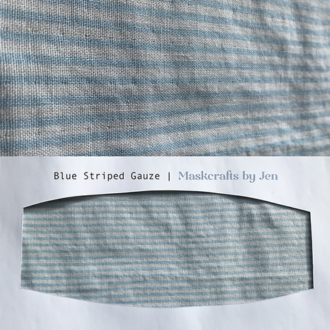 Blue Striped Gauze