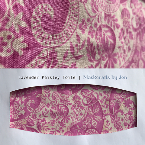 Lavender Paisley Toile