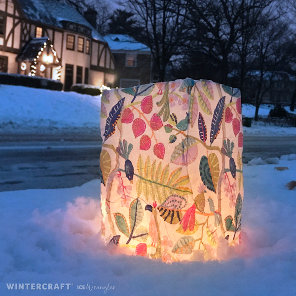 #Sharingtheglow with an ice lantern for your neighbors!