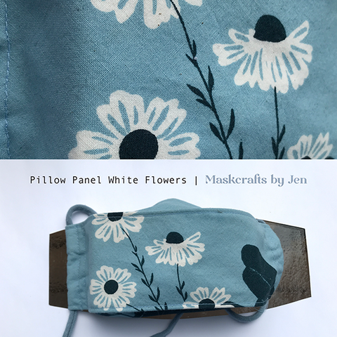 Pillow Panel White Flowers