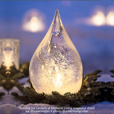 Teardrop Ice Lantern