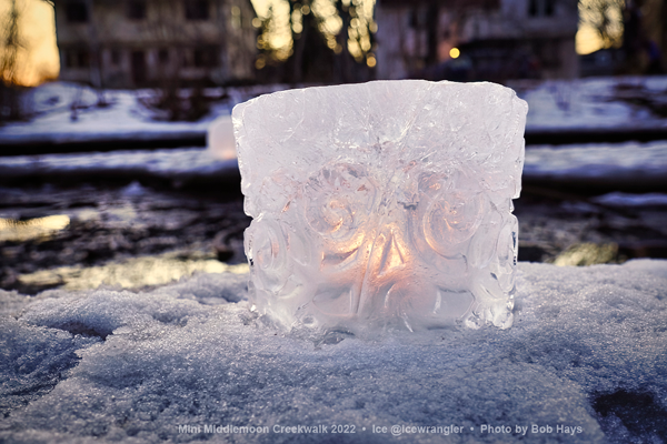 Doormat Ice Lantern photo by bob hays