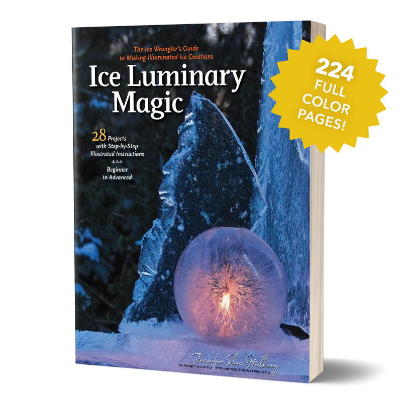 Ice Luminary Mold The Bucket with Waterproof Multicolor LED Puck Lig -  Wintercraft