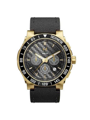 GT Watch : Gold Steel | Black Face | Leather Band (GT002LB) - Meister ...