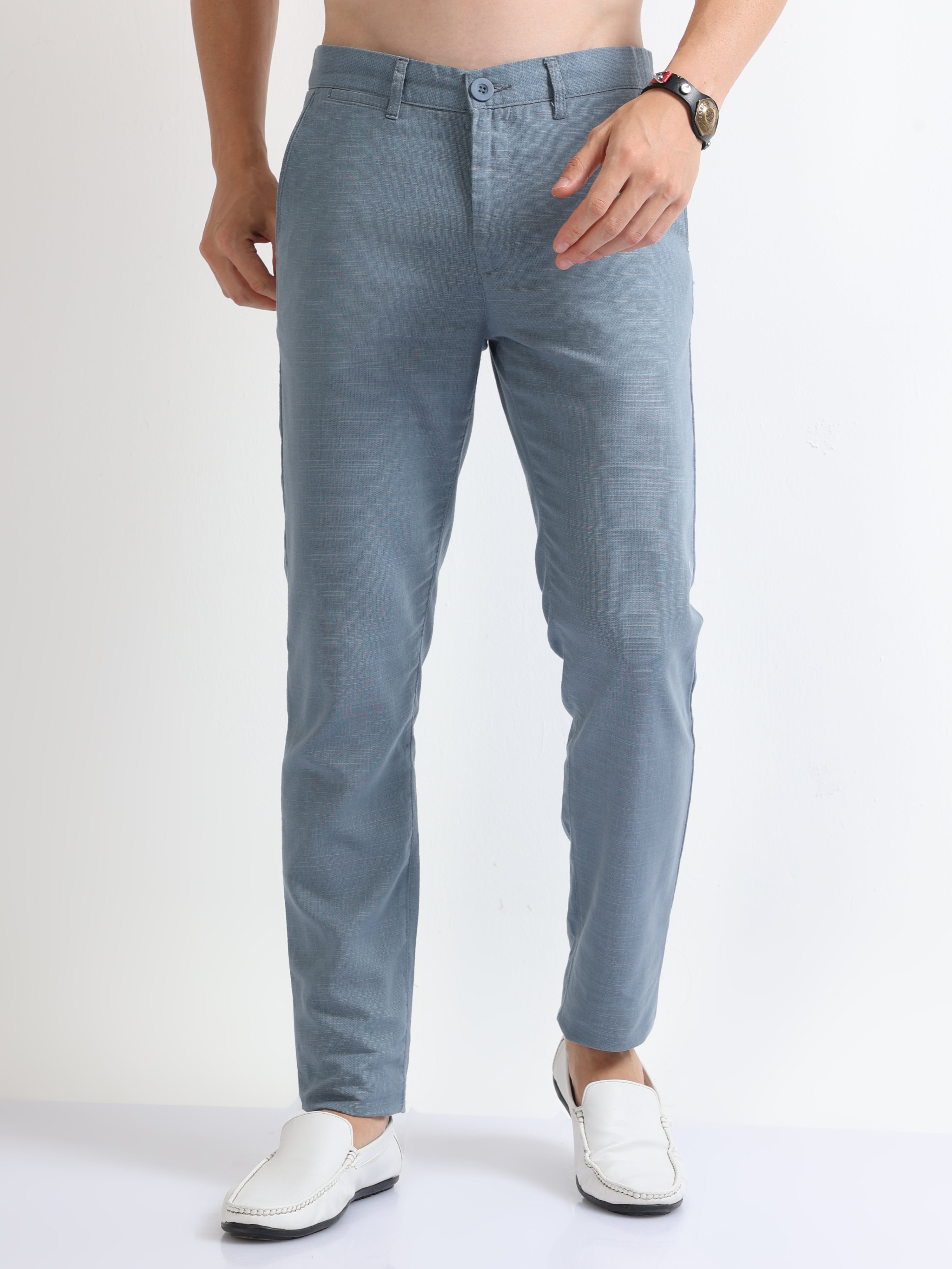 Buy H&M Women Linen Blend Trousers - Trousers for Women 23691614 | Myntra