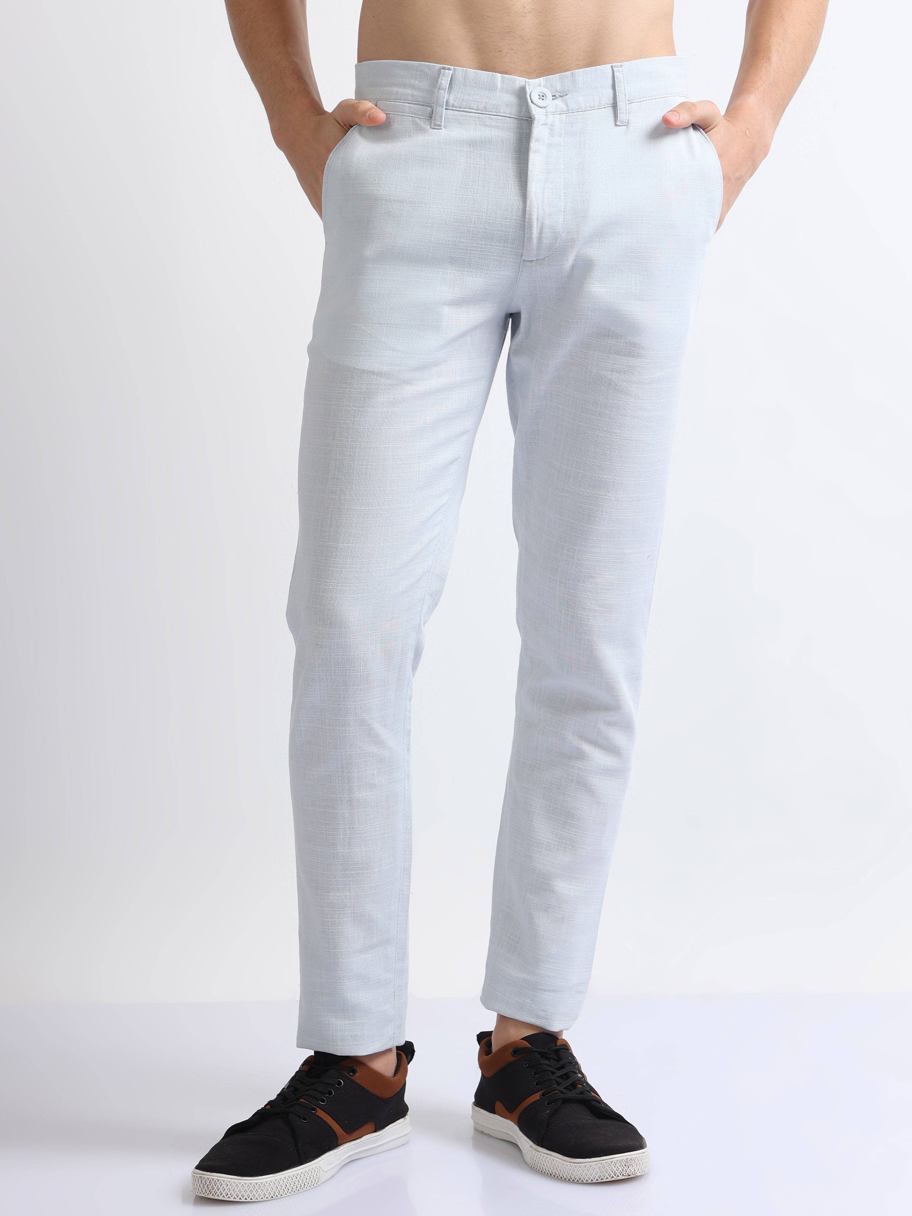 MEN'S LINEN BLEND RELAXED TROUSERS | UNIQLO IN