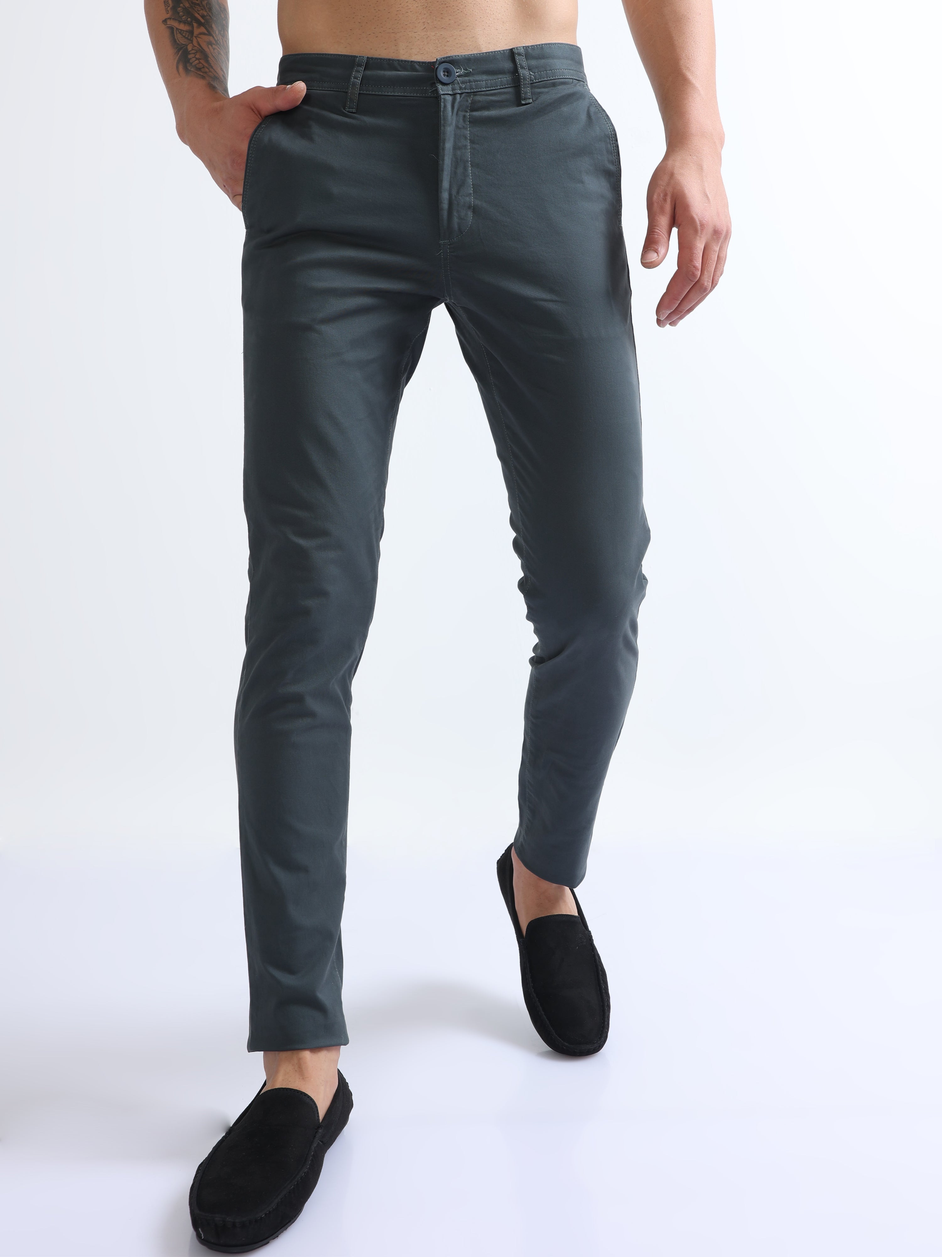 Mens Casual Cotton Denim Mens Skinny Cargo Trousers With Multi Pockets And  Side Pockets Cargo Style Pencil Pants 230519 From Bai01, $23.99 | DHgate.Com