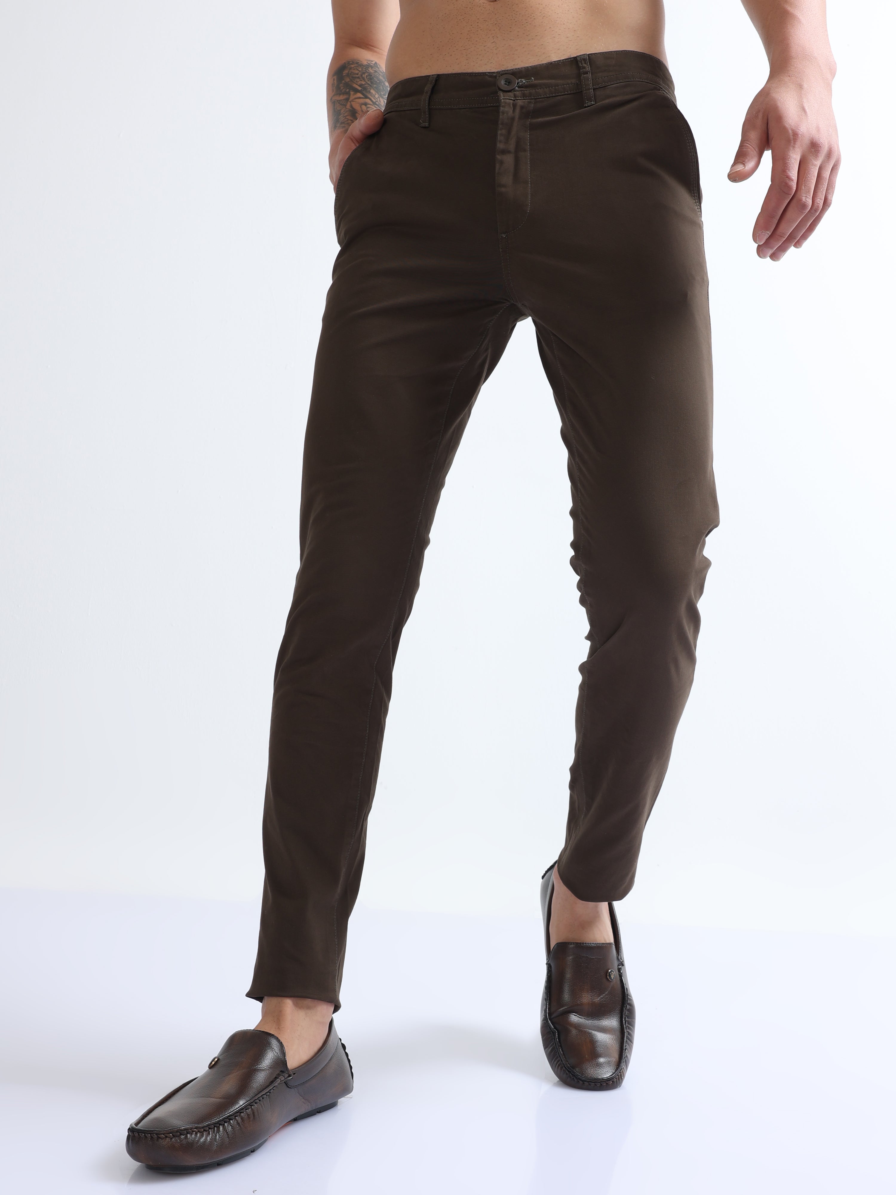 Tessuti di Sondrio - Light Brown Cotton Trousers| SPIER & MACKAY