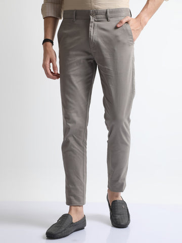 Buy Mens Cotton Linen English Khaki Trousers Online