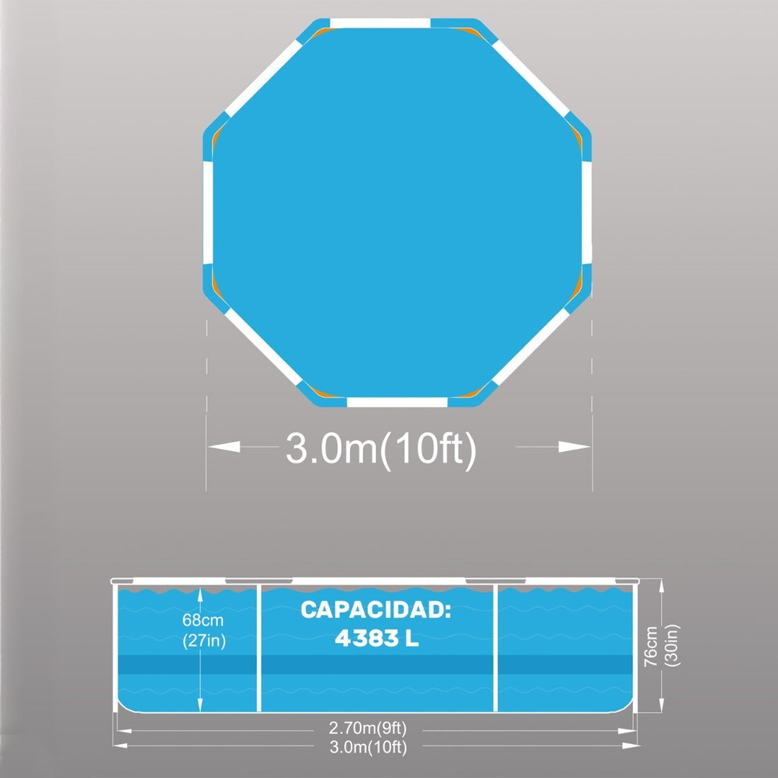 Carpa Toldo 6x3 Plegable Reforzado Impermeable Jardin 3x6 Azul – Houzer