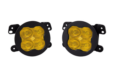 SS3 LED Fog Light Kit for 2009-2017 Dodge Journey Yellow SAE Fog Max w/ Backlight Type M Bracket Kit Diode Dynamics
