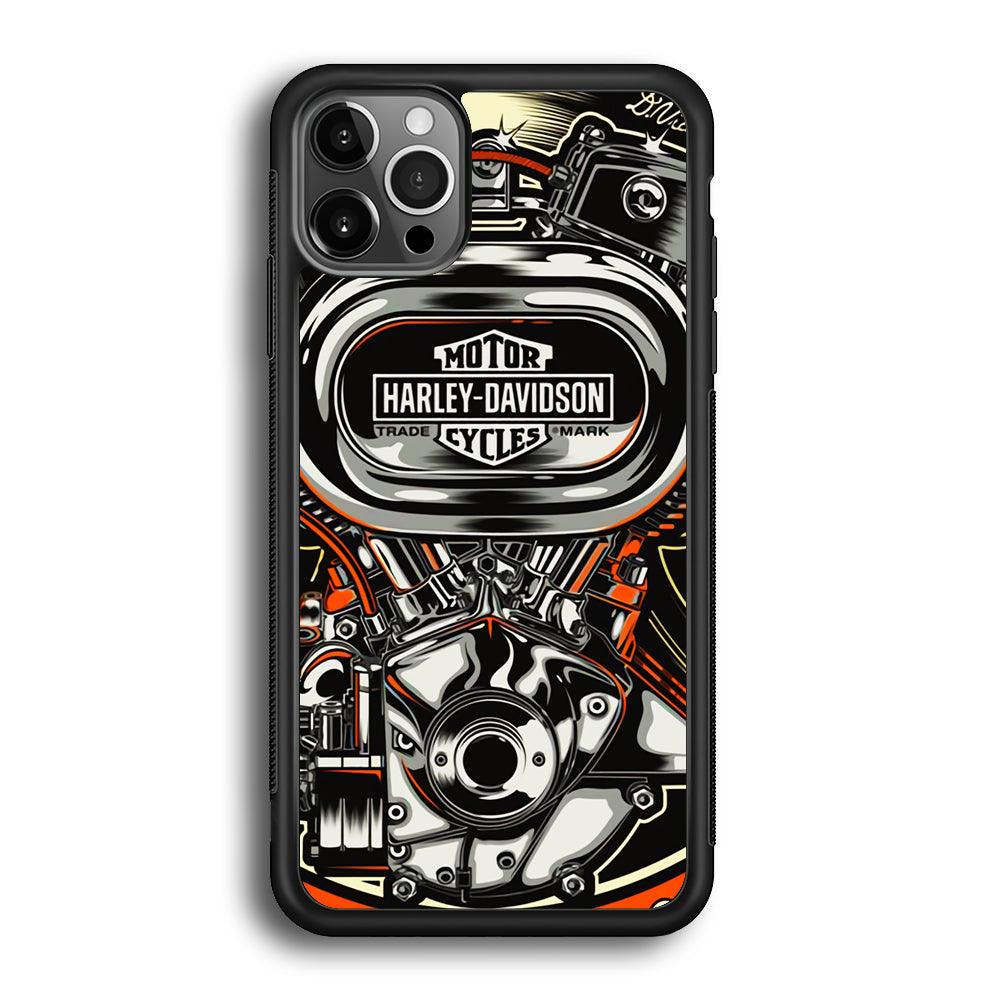 Harley Davidson Top Engine iPhone 12 Pro Max Case