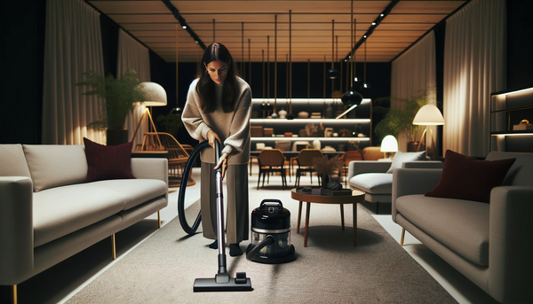 Nettoyer un tapis à sec avec un aspirateur