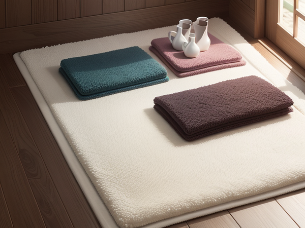 Bath mats in different colors