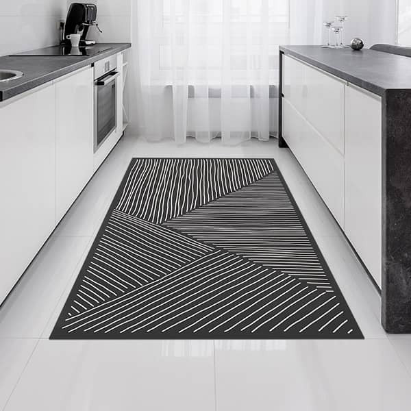 Vinyl carpet in a kitchen