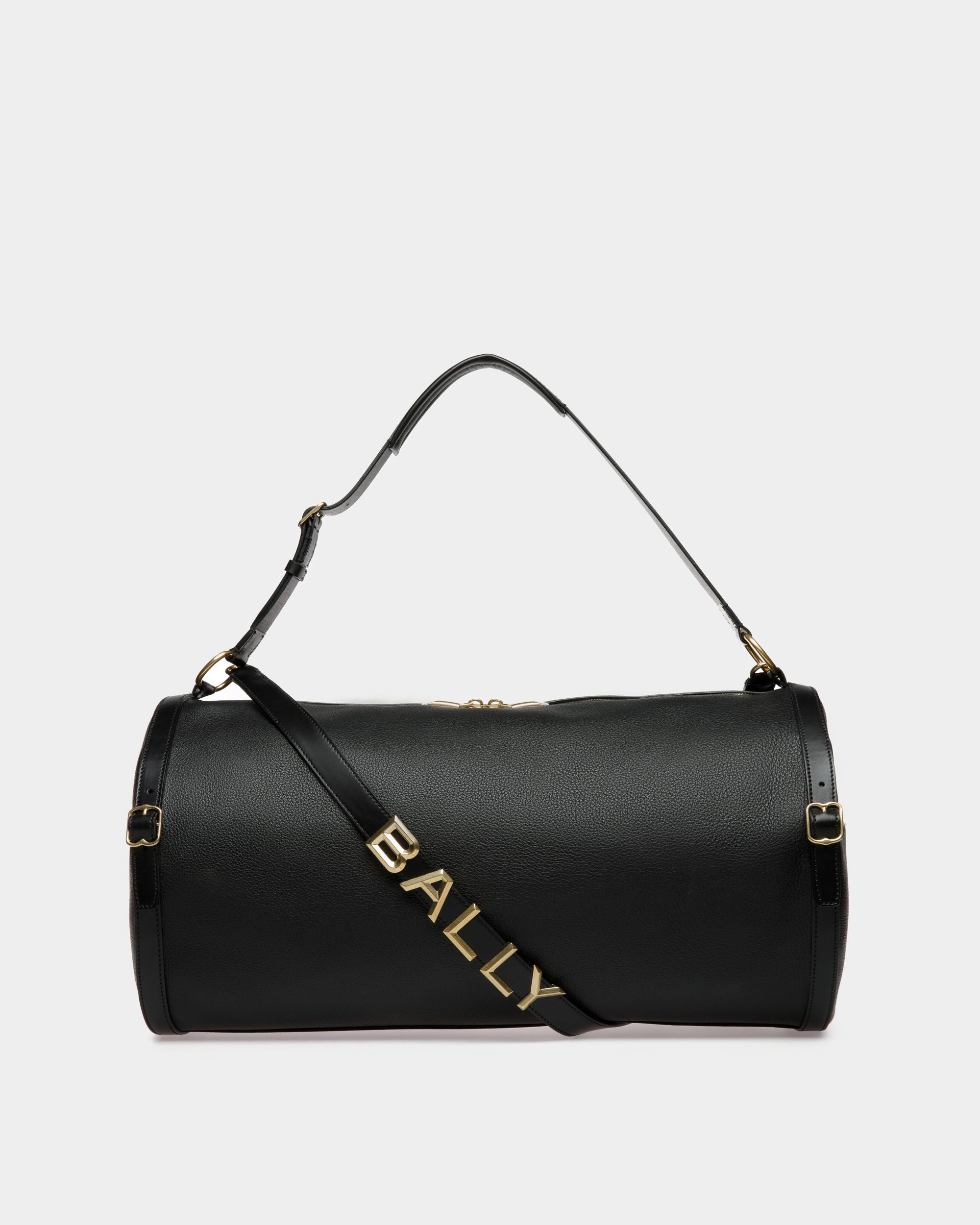 Big Gym Bag | Men's Sports Bag | Black Leather | Bally | Still Life Front