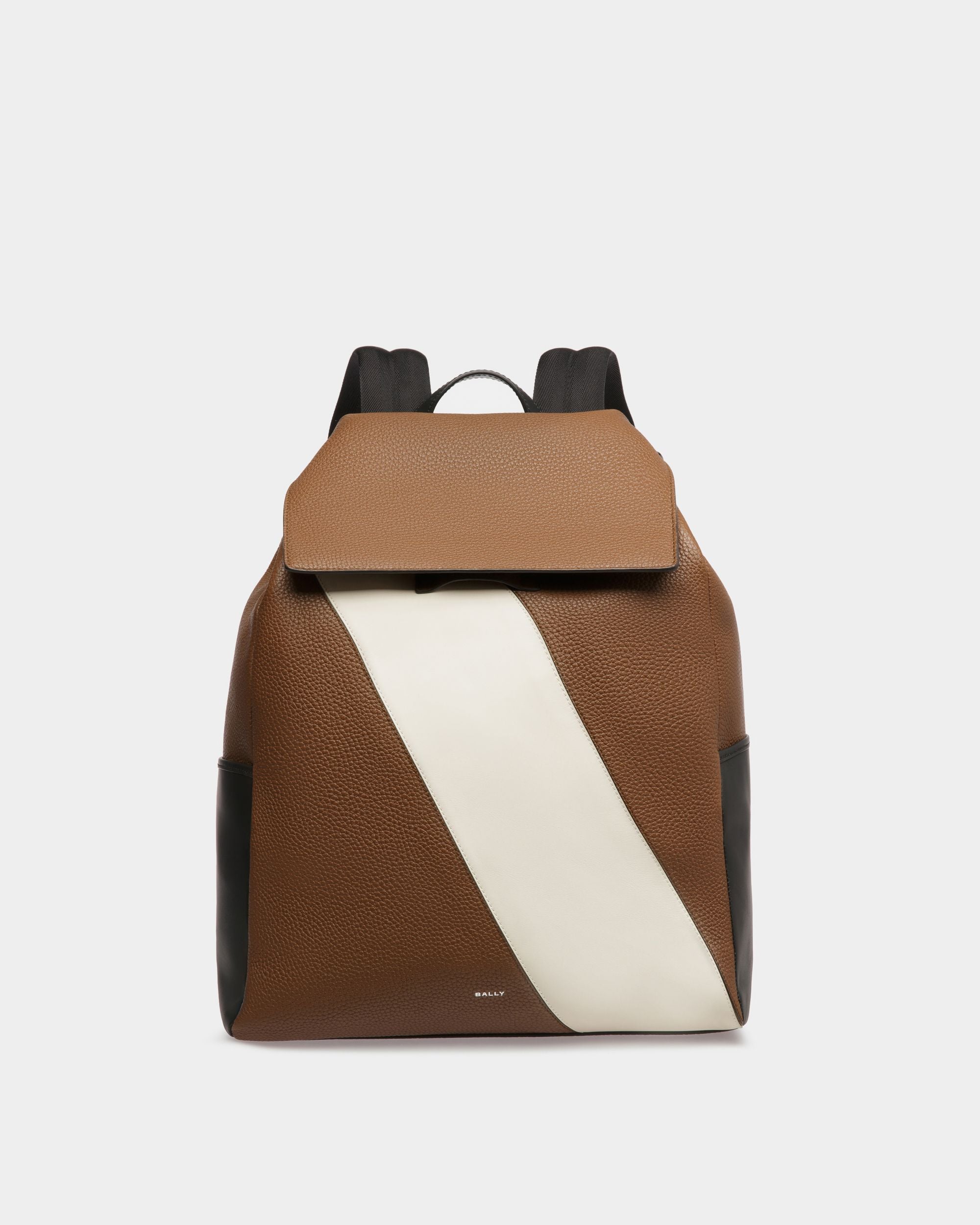 Slim | Men's Backpack | Brown Leather | Bally | Still Life Front