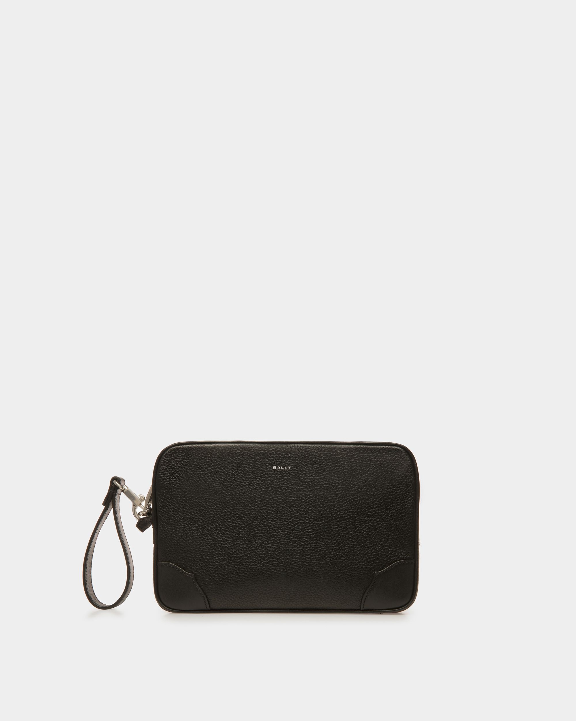 Bord Quick | Men's Clutches And Portfolios | Black Leather | Bally | Still Life Front