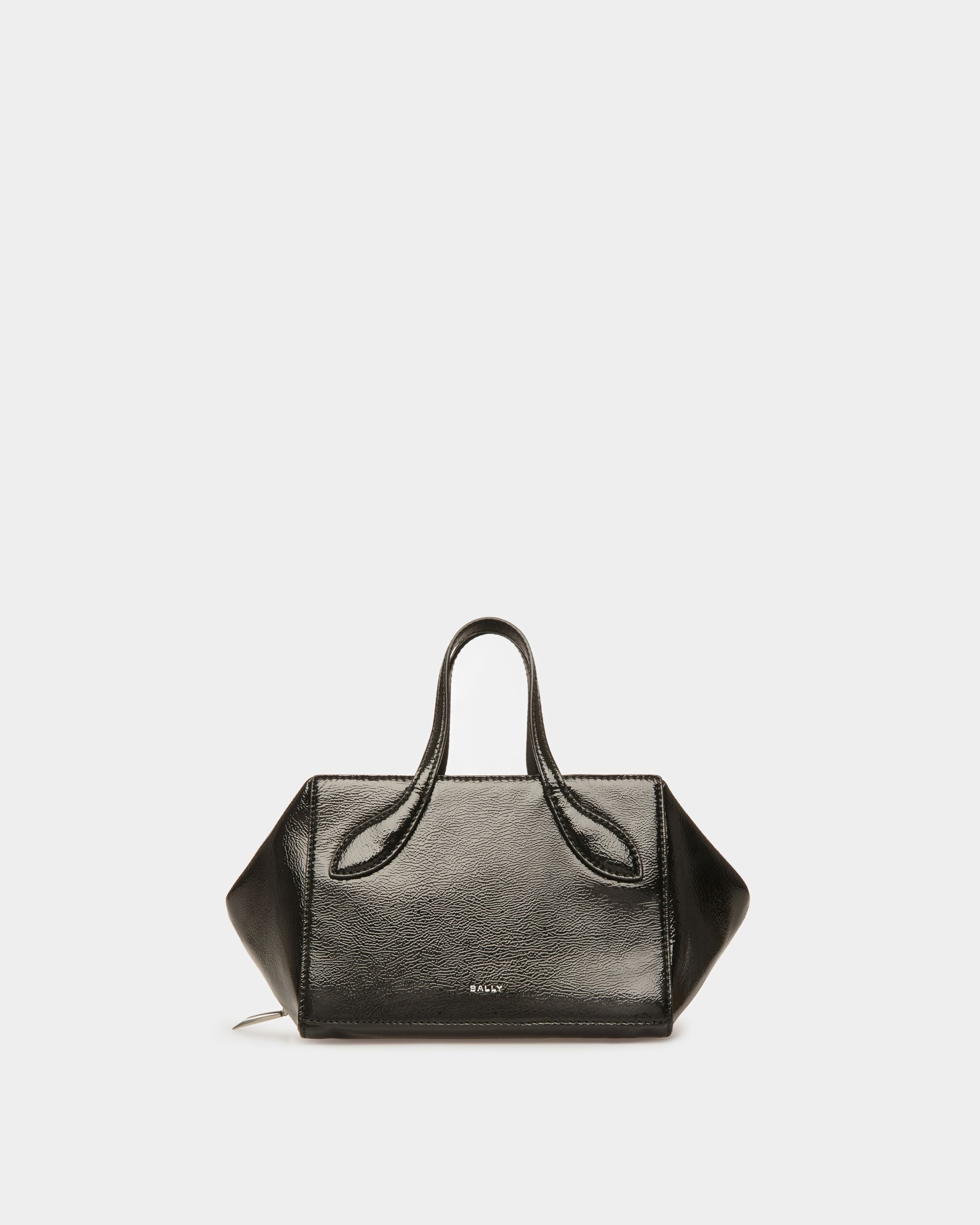 Space XS | Men's Crossbody Bag | Black Leather | Bally | Still Life Front