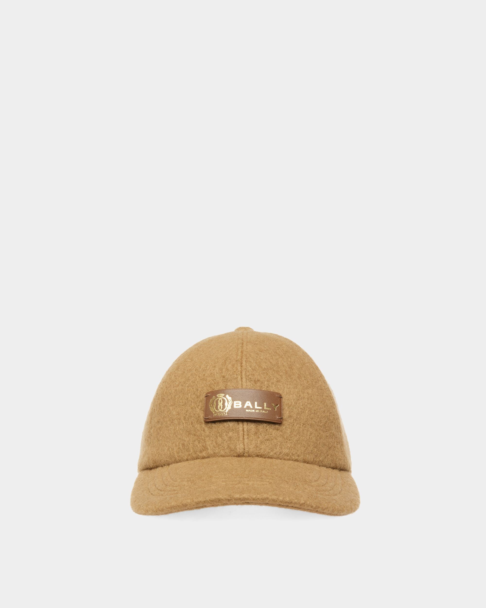 Baseball Cap | Men's Hat | Camel Cashmere | Bally | Still Life Front