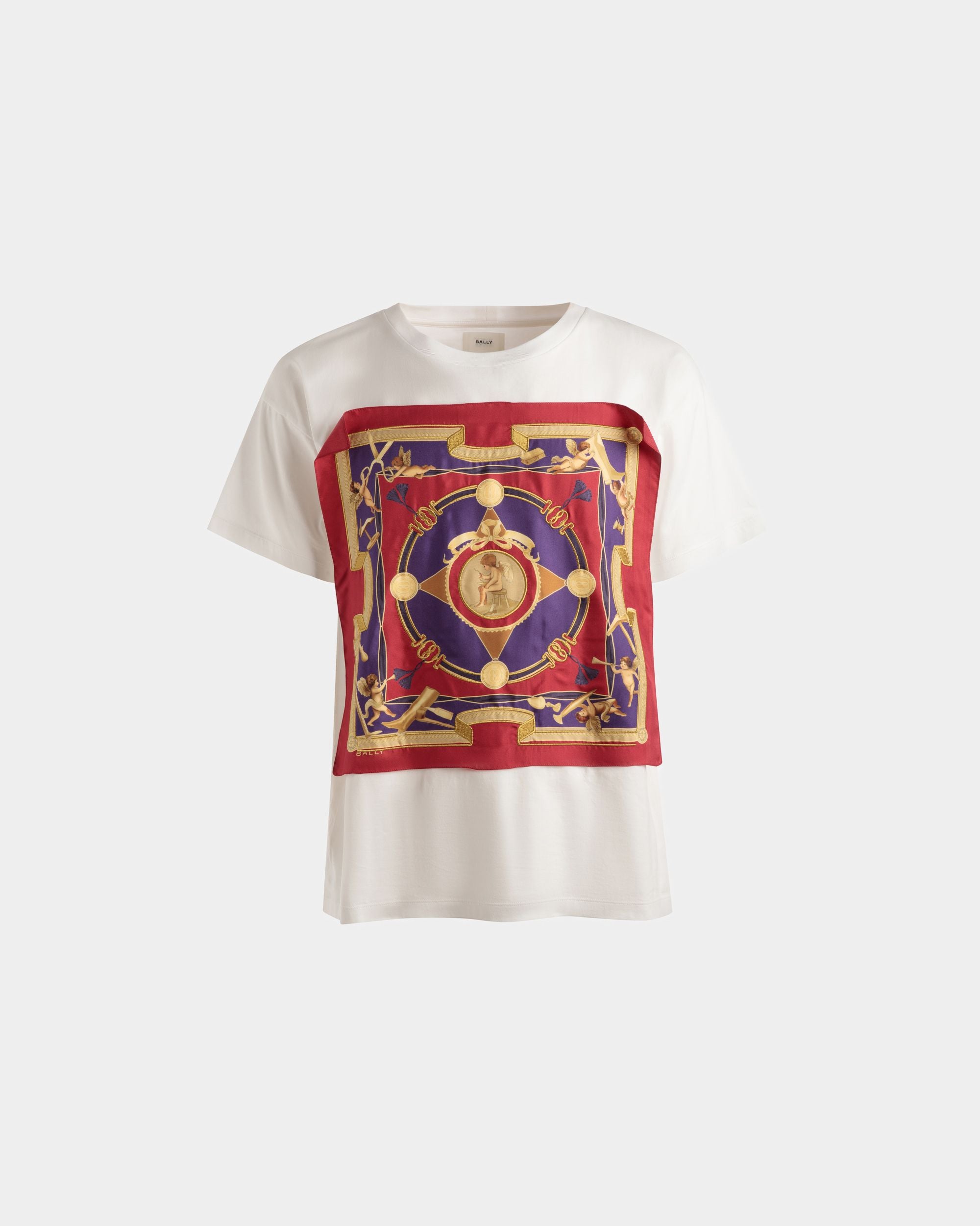 Printed T-Shirt | Men's T-Shirt | White Cotton | Bally | Still Life Front