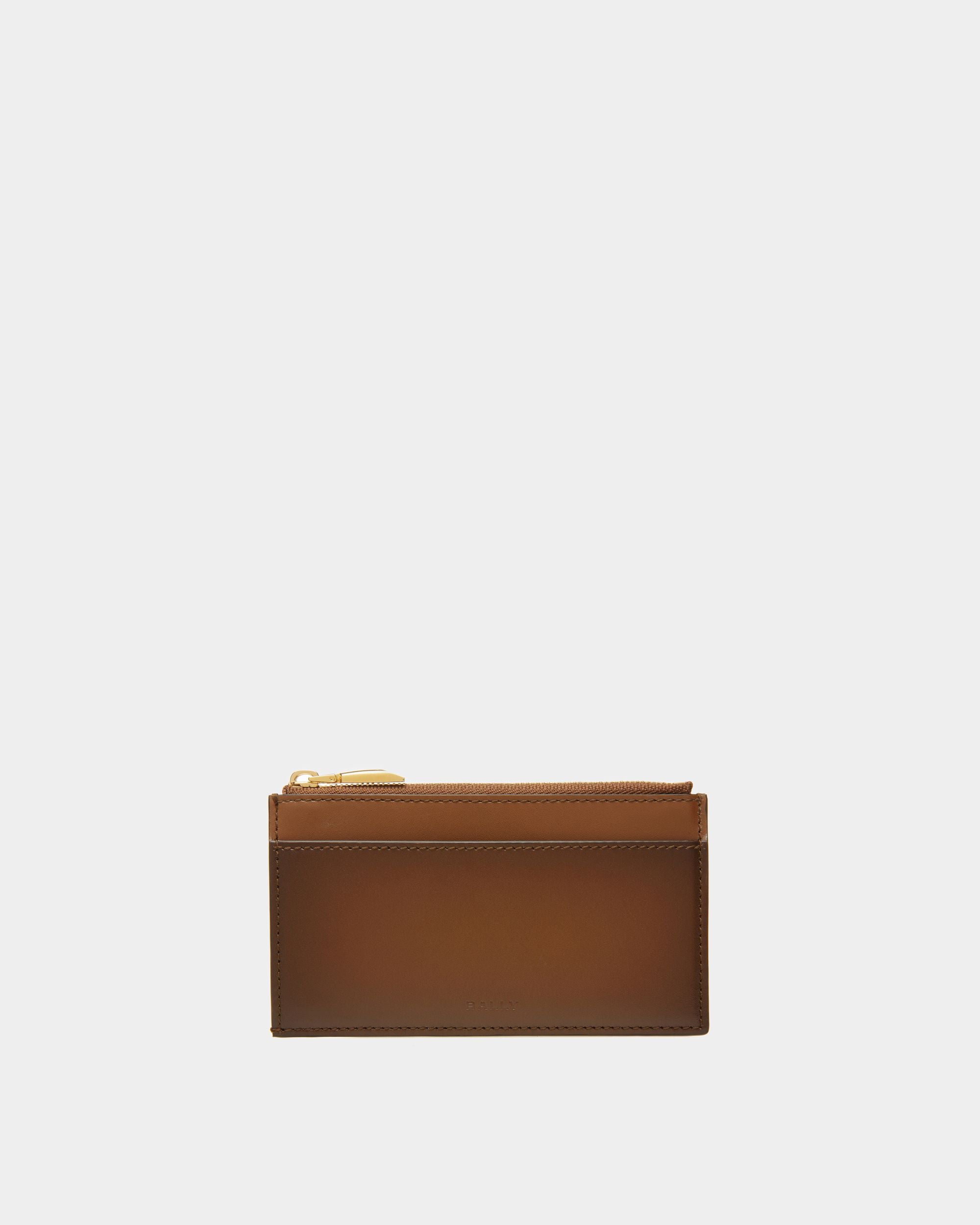 Speciale Card Holder | Men's Card Holder | Brown Leather | Bally | Still Life Front