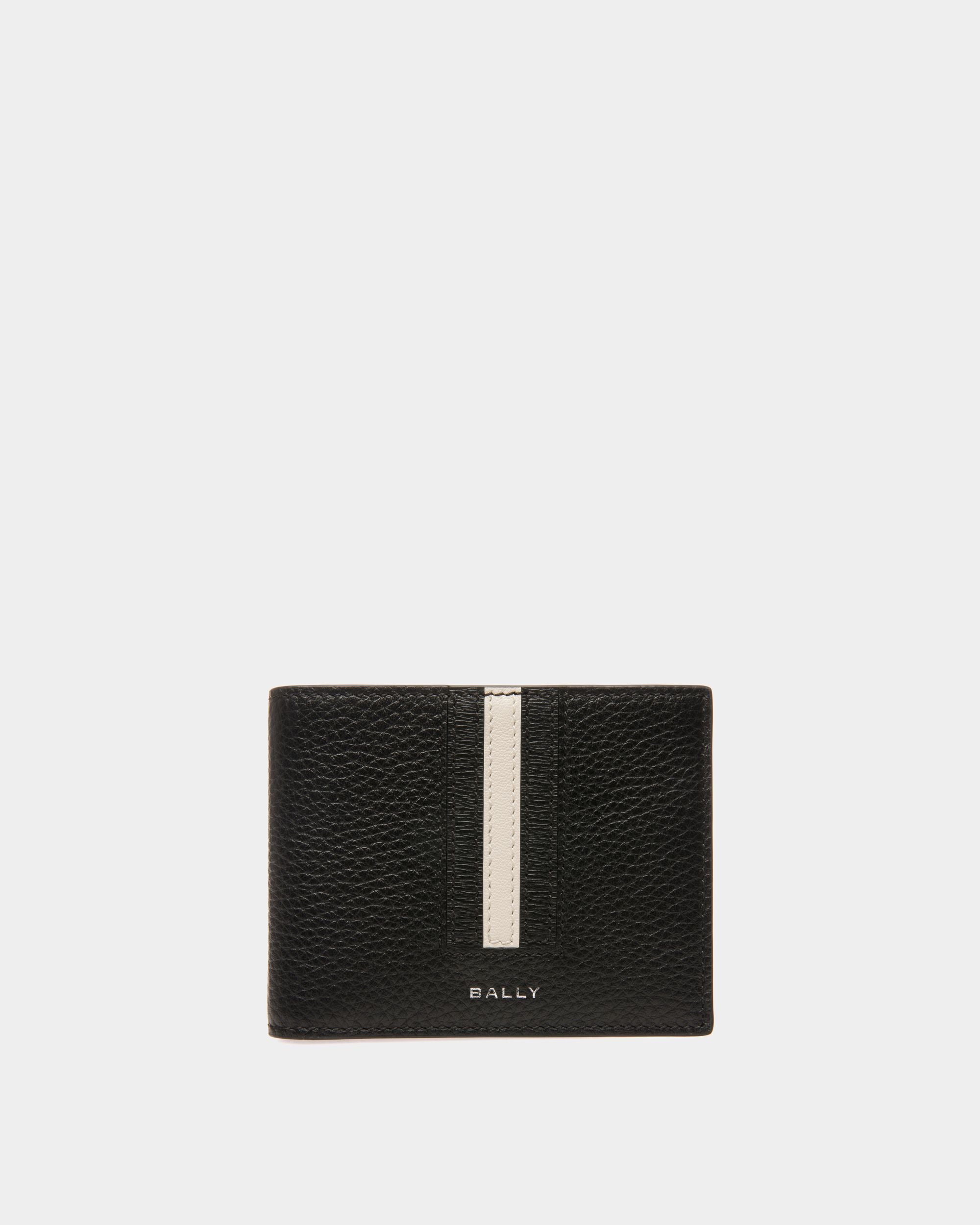 Ribbon Wallet | Men's Wallet | Black Leather | Bally | Still Life Front