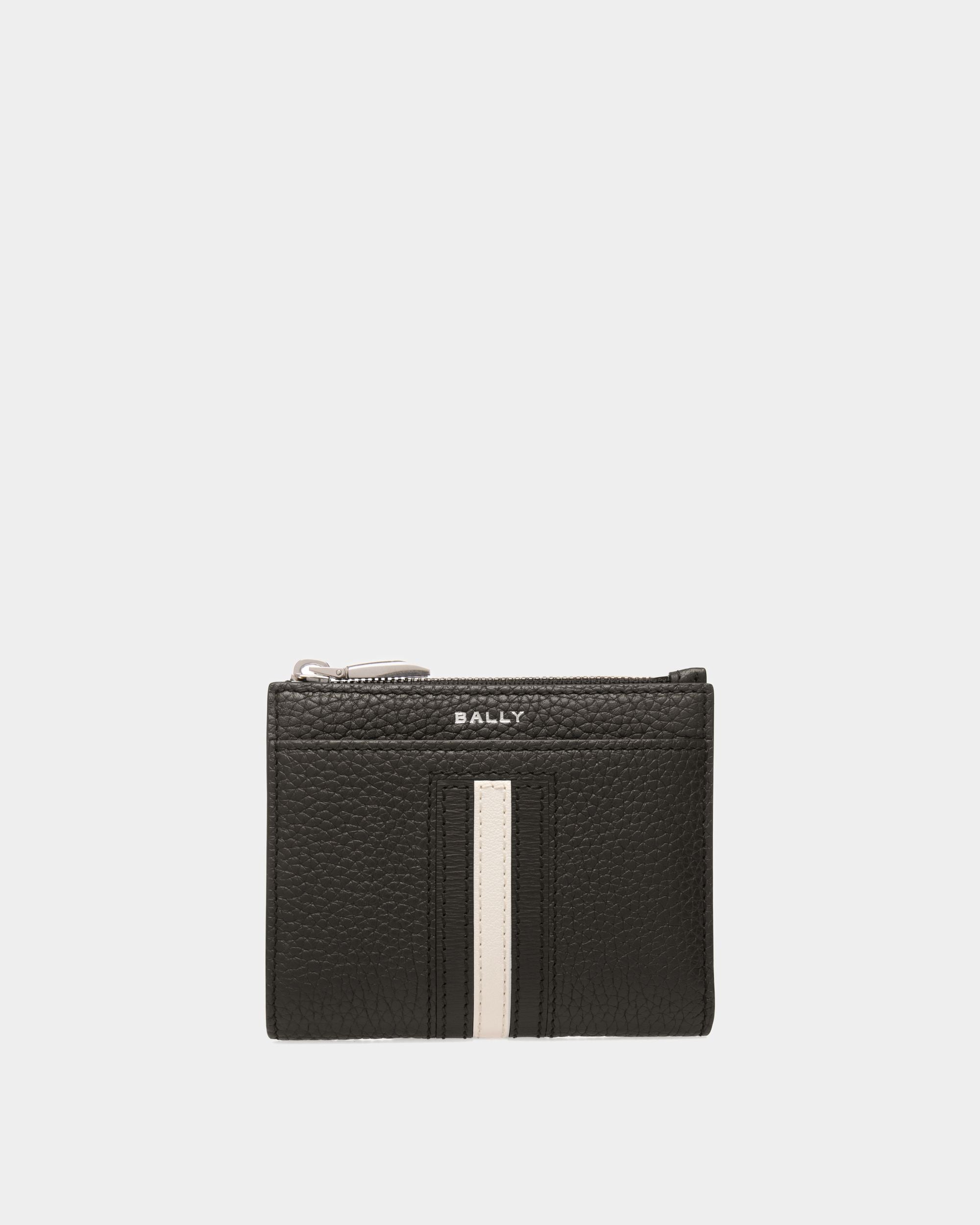 Ribbon Wallet | Men's Wallet | Black Leather | Bally | Still Life Front