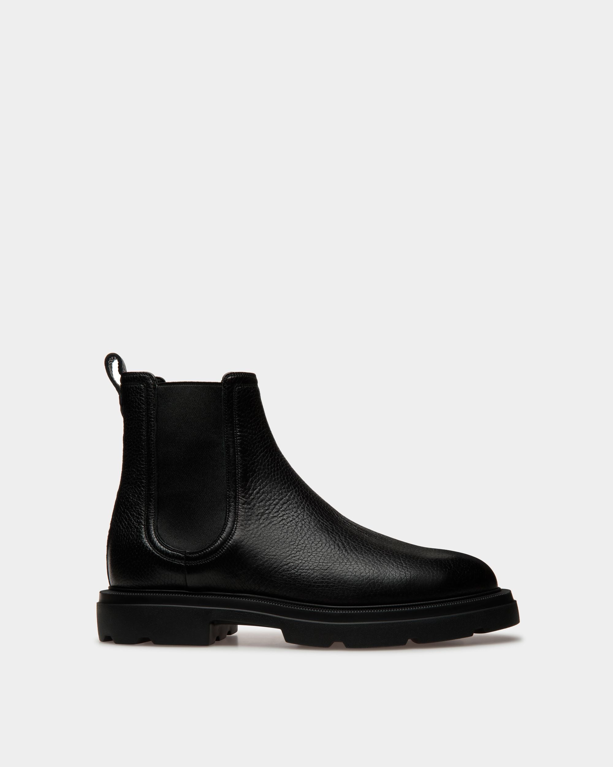 Zurich Booties | Men's Shoes | Black Leather | Bally | Still Life Side