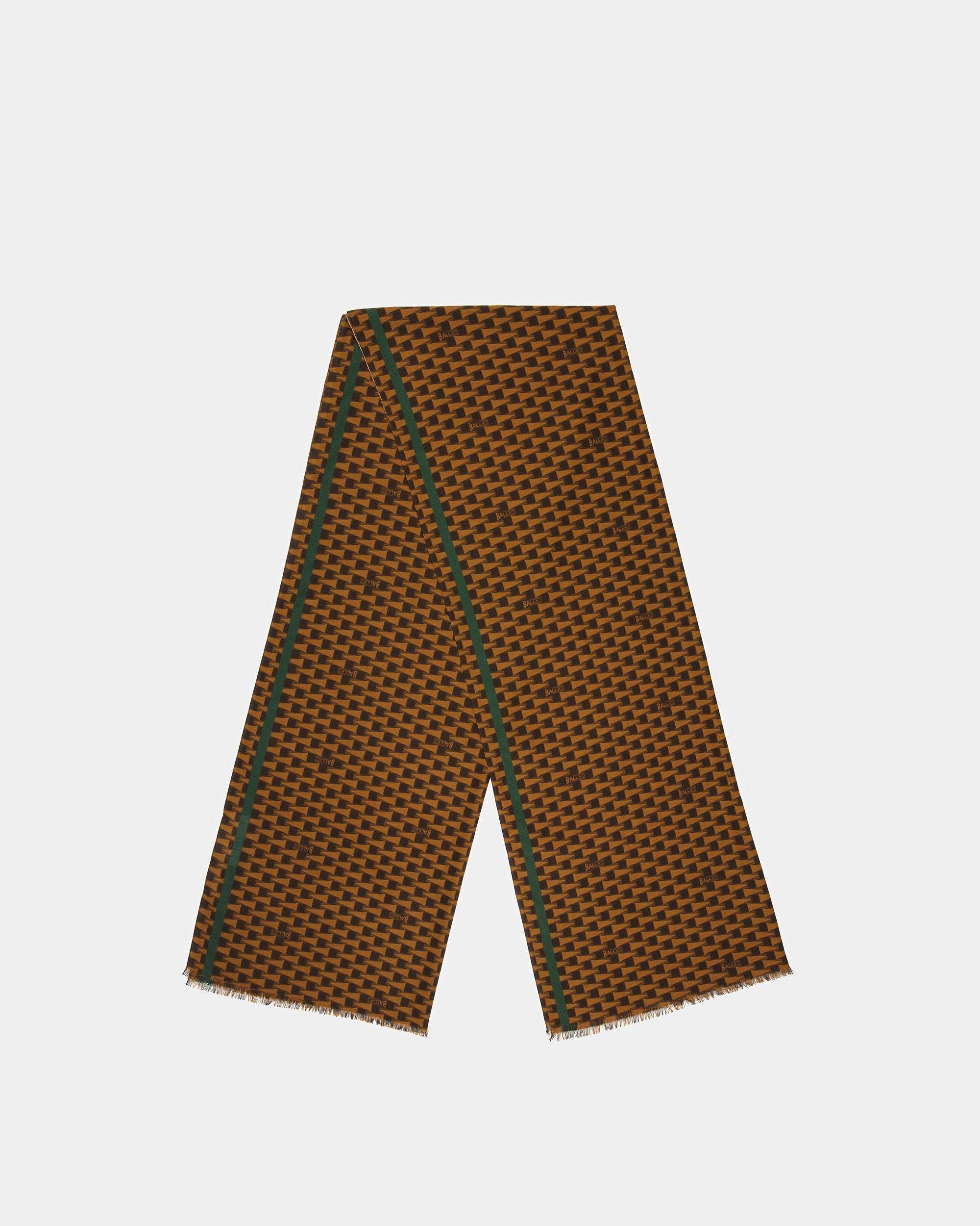 Pennant Print Scarf | Men's Scarf | Desert Fabric | Bally | Still Life Top