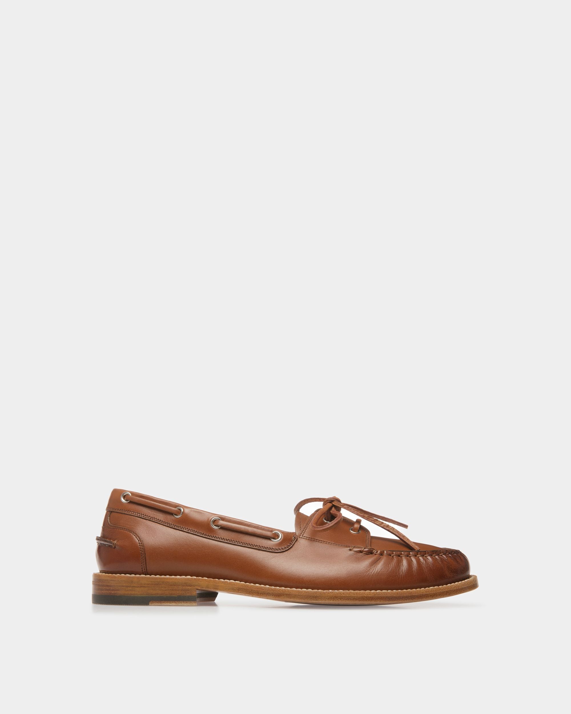 Rimon | Men's Mocassins | Brown Leather | Bally | Still Life Side