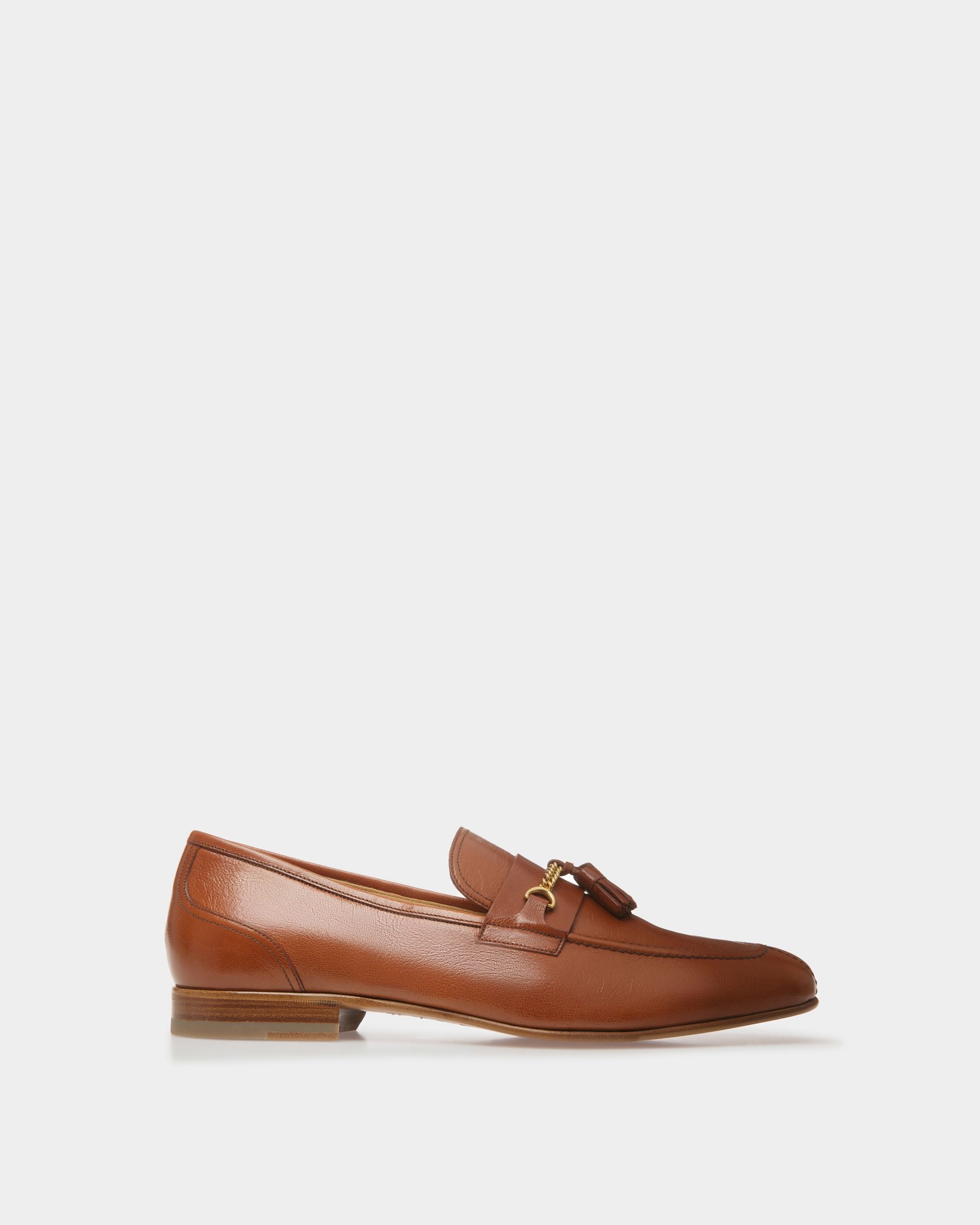 Saily | Men's Loafers | Brown Leather | Bally | Still Life Side