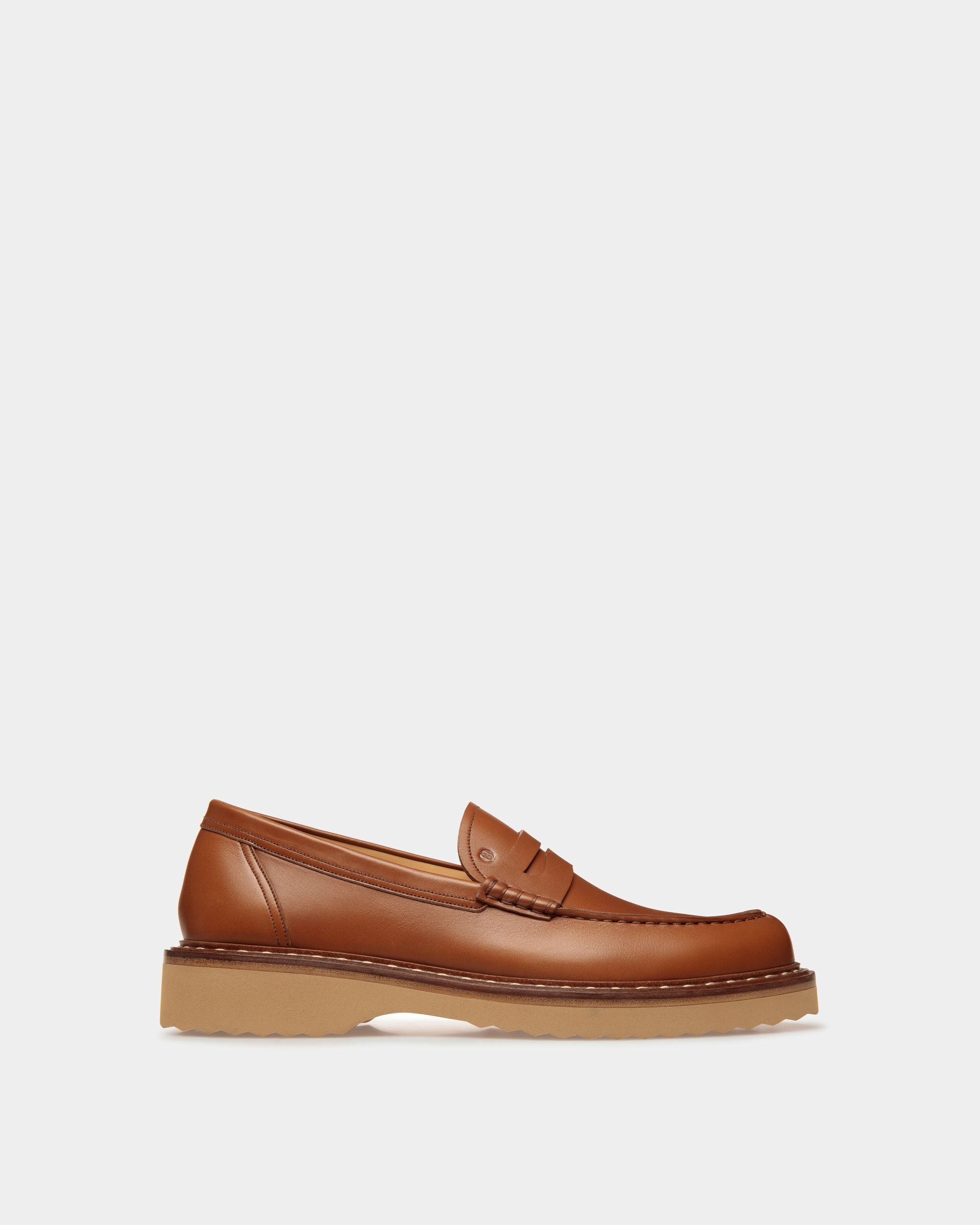Necko | Men's Loafers | Brown Leather | Bally | Still Life Side