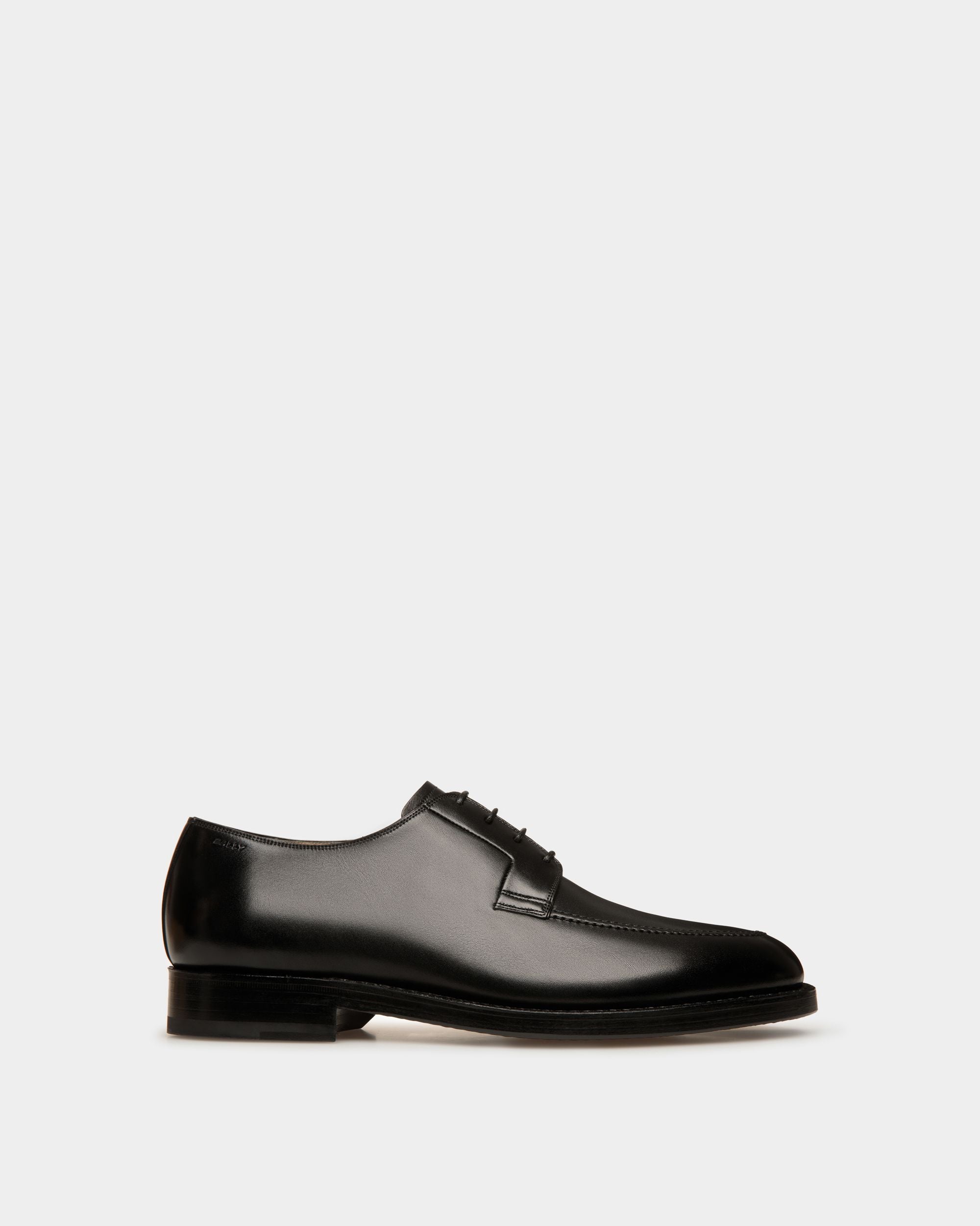 Schoenen | Men's Derby in Black Leather | Bally | Still Life Side