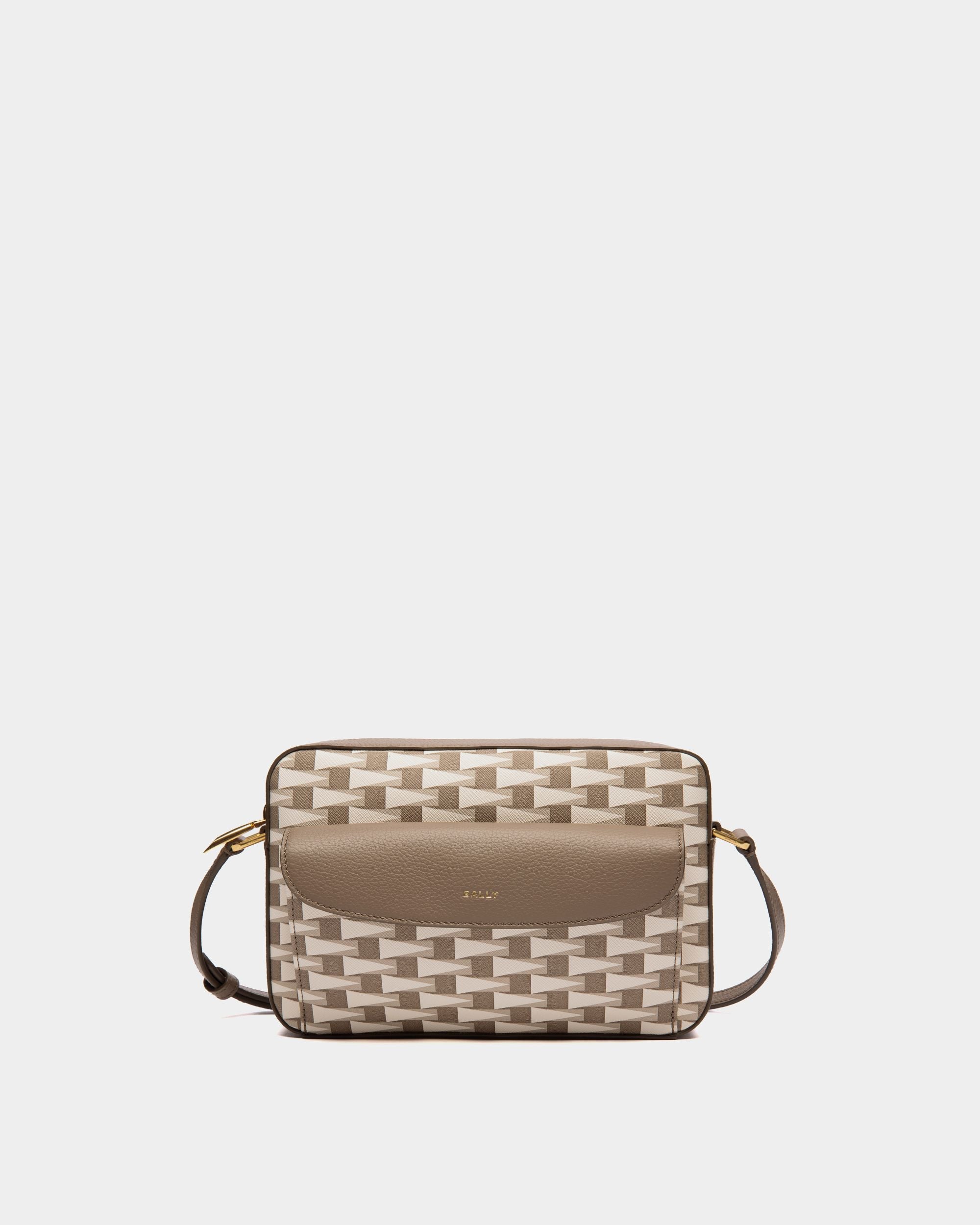 Pennant | Women's Crossbody Bag in Beige TPU | Bally | Still Life Front