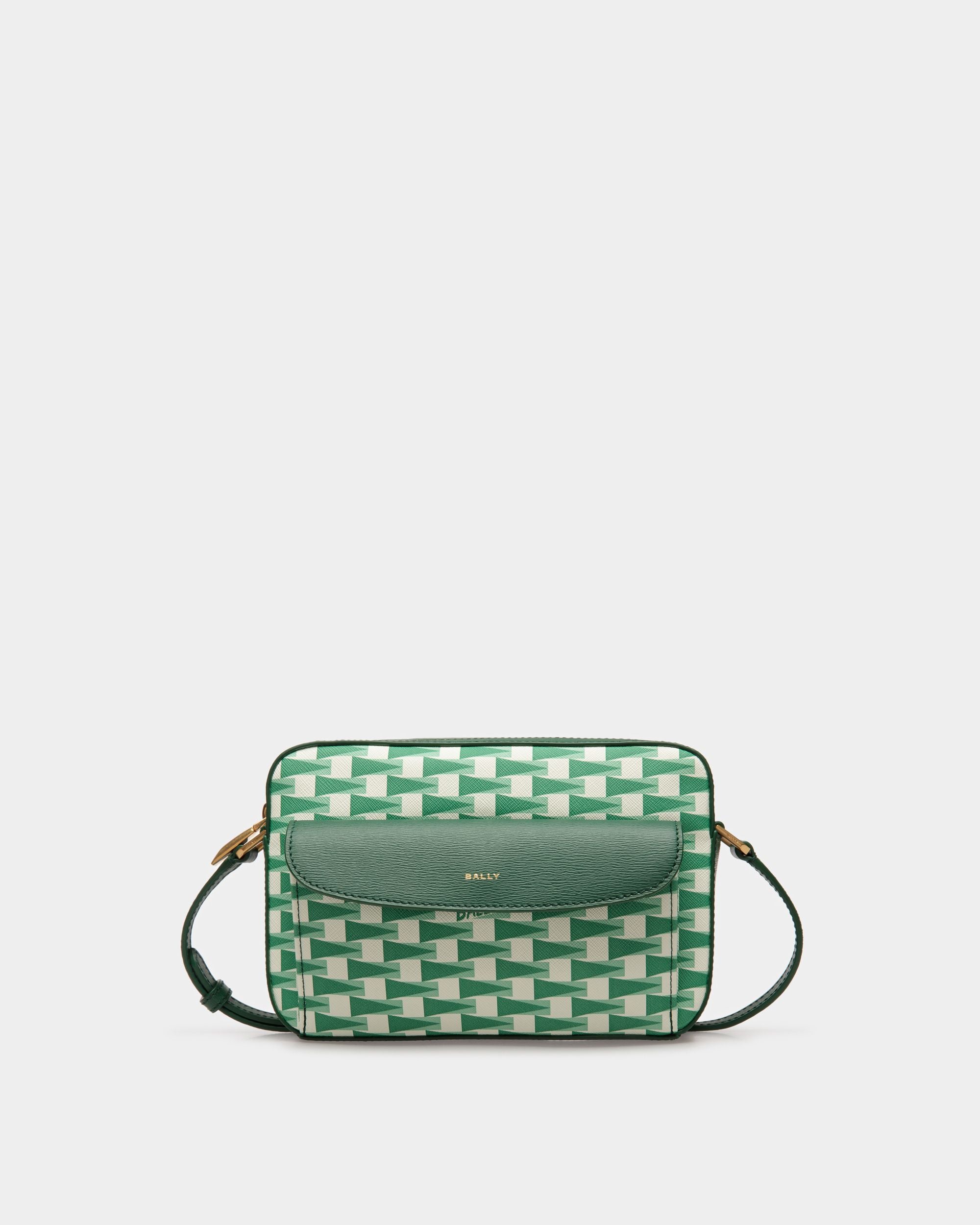 Pennant Cross-Body Bag | Women's Bags | Green TPU | Bally | Still Life Front