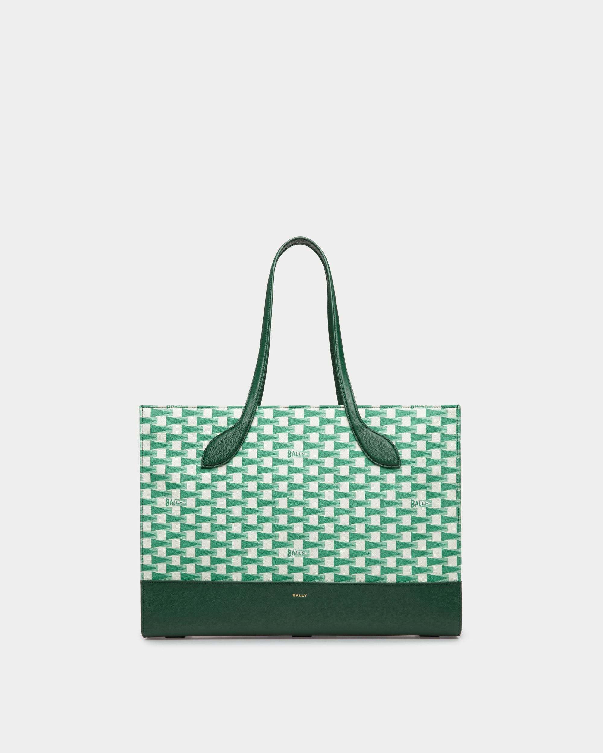 Keep On | Women's Tote Bag | Kelly Green TPU | Bally | Still Life Front