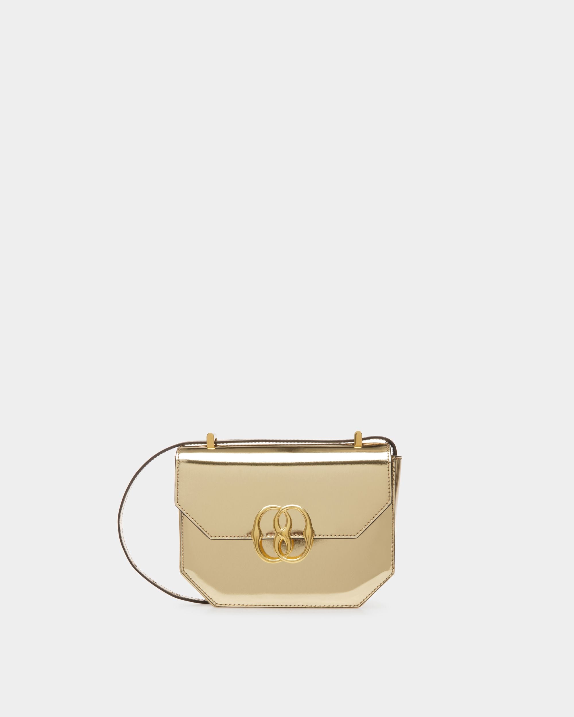 Emblem Folio Minibag | Women's Minibag | Brown Leather | Bally | Still Life Front