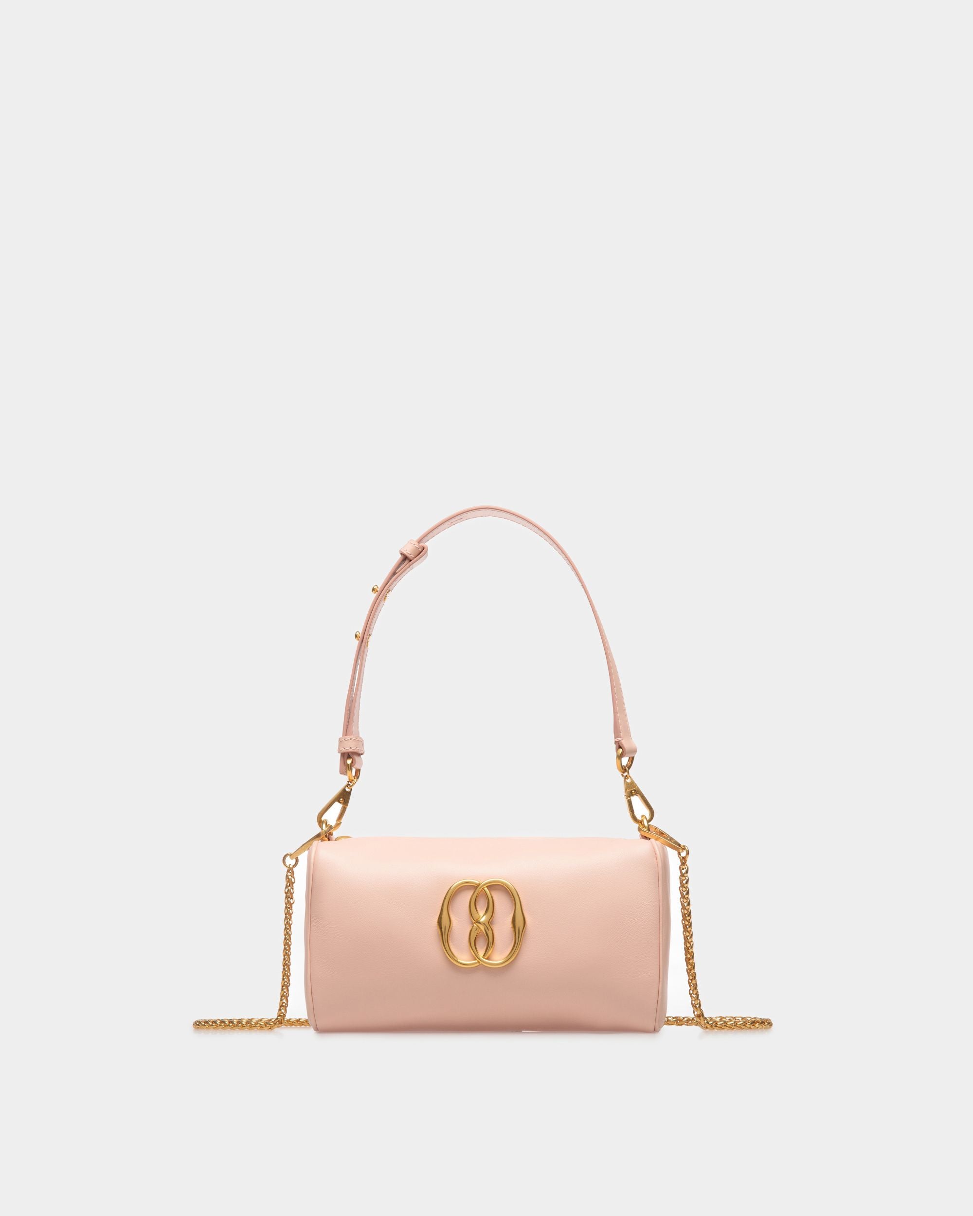 Emblem Mini bag | Women's Bags | Pink Leather | Bally | Still Life Front