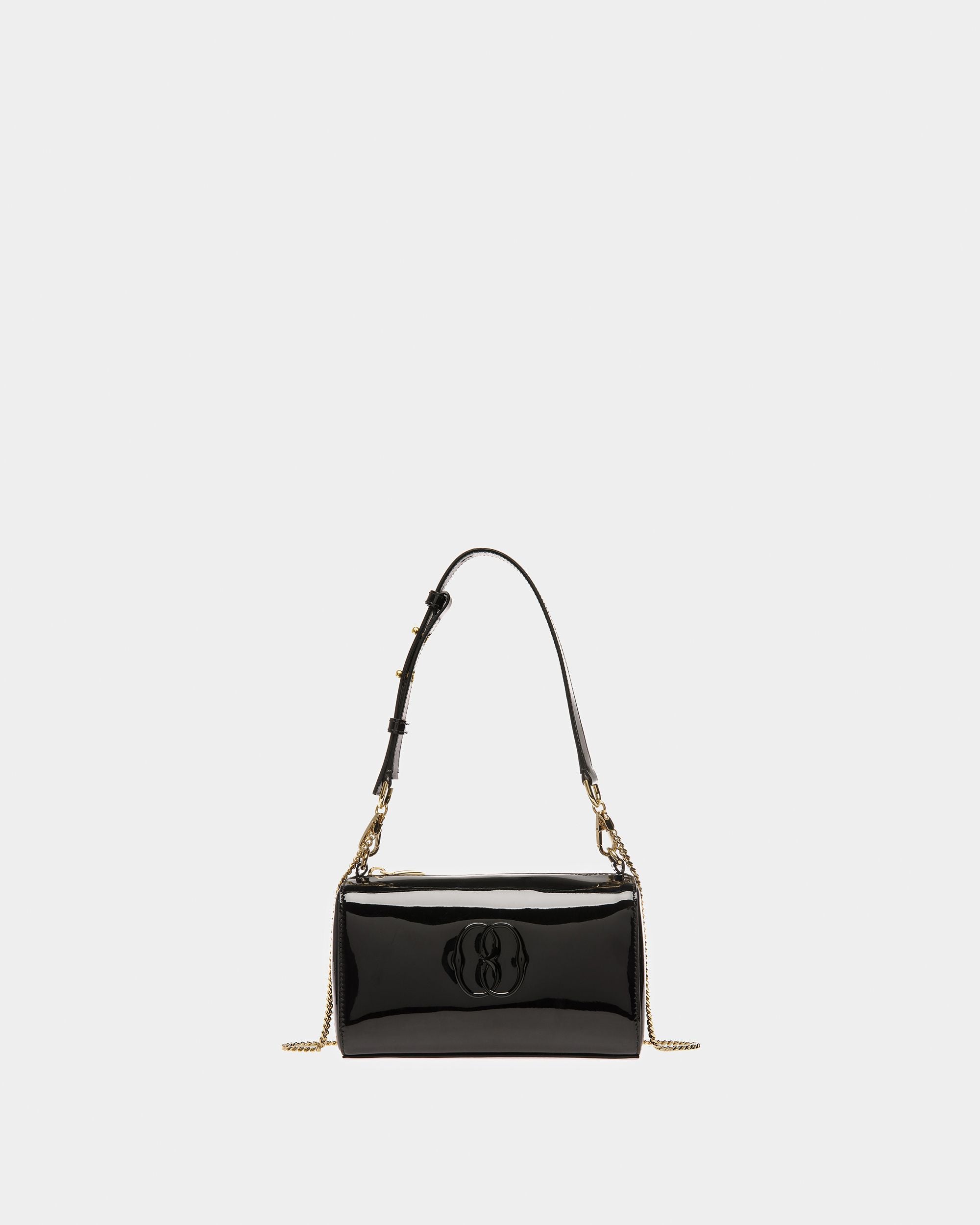 Emblem Rox Minibag | Women's Minibag | Black Leather | Bally | Still Life Front