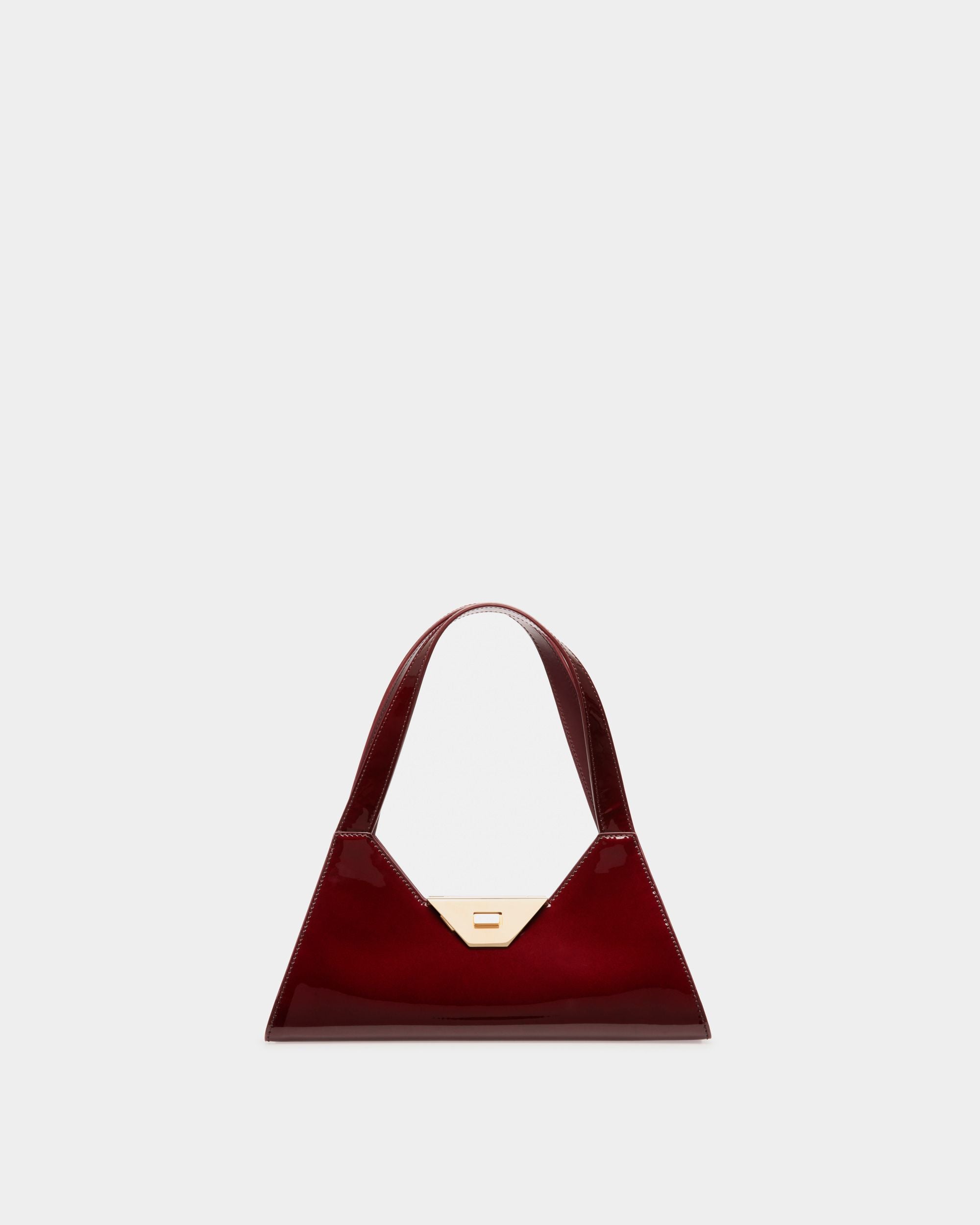 Trilliant Small Shoulder Bag | Women's Shoulder Bag | Deep Red Leather | Bally | Still Life Front