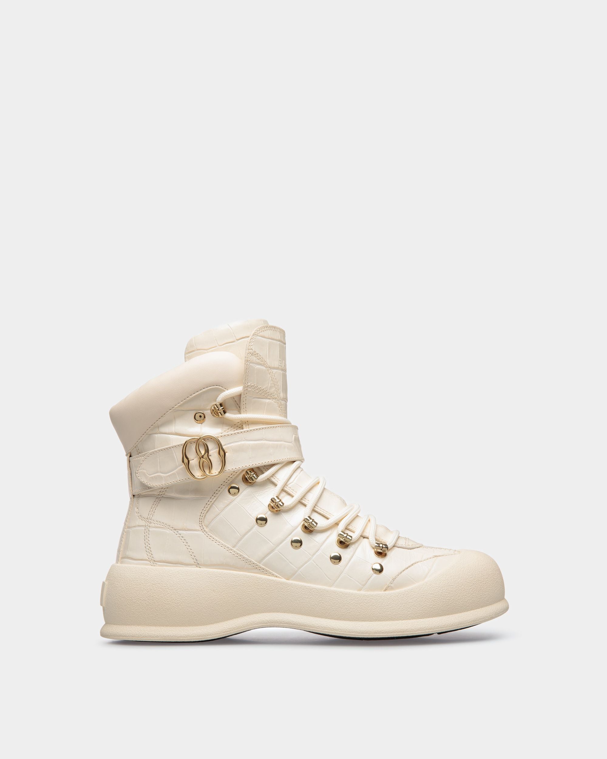 Clyff | Women's Boots | Bone Leather | Bally | Still Life Side