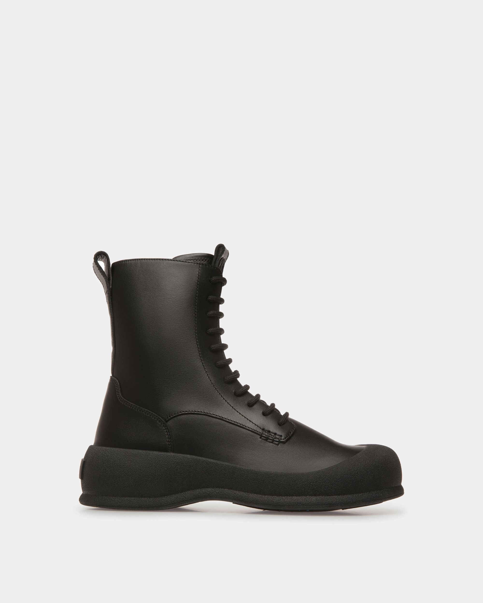 Courma | Women's Boots | Black Leather | Bally | Still Life Side