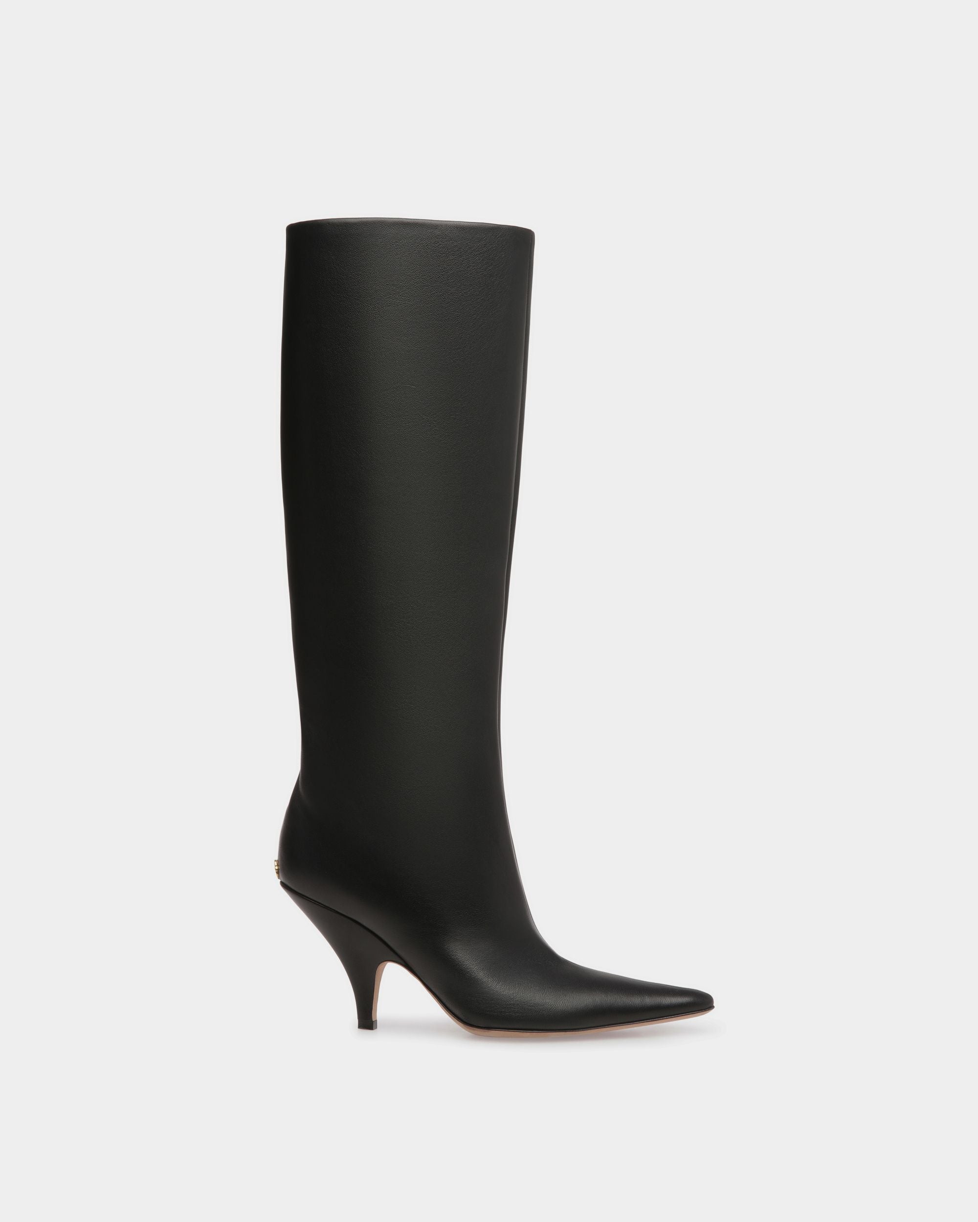 Kika | Women's Boots | Black Leather | Bally | Still Life Side