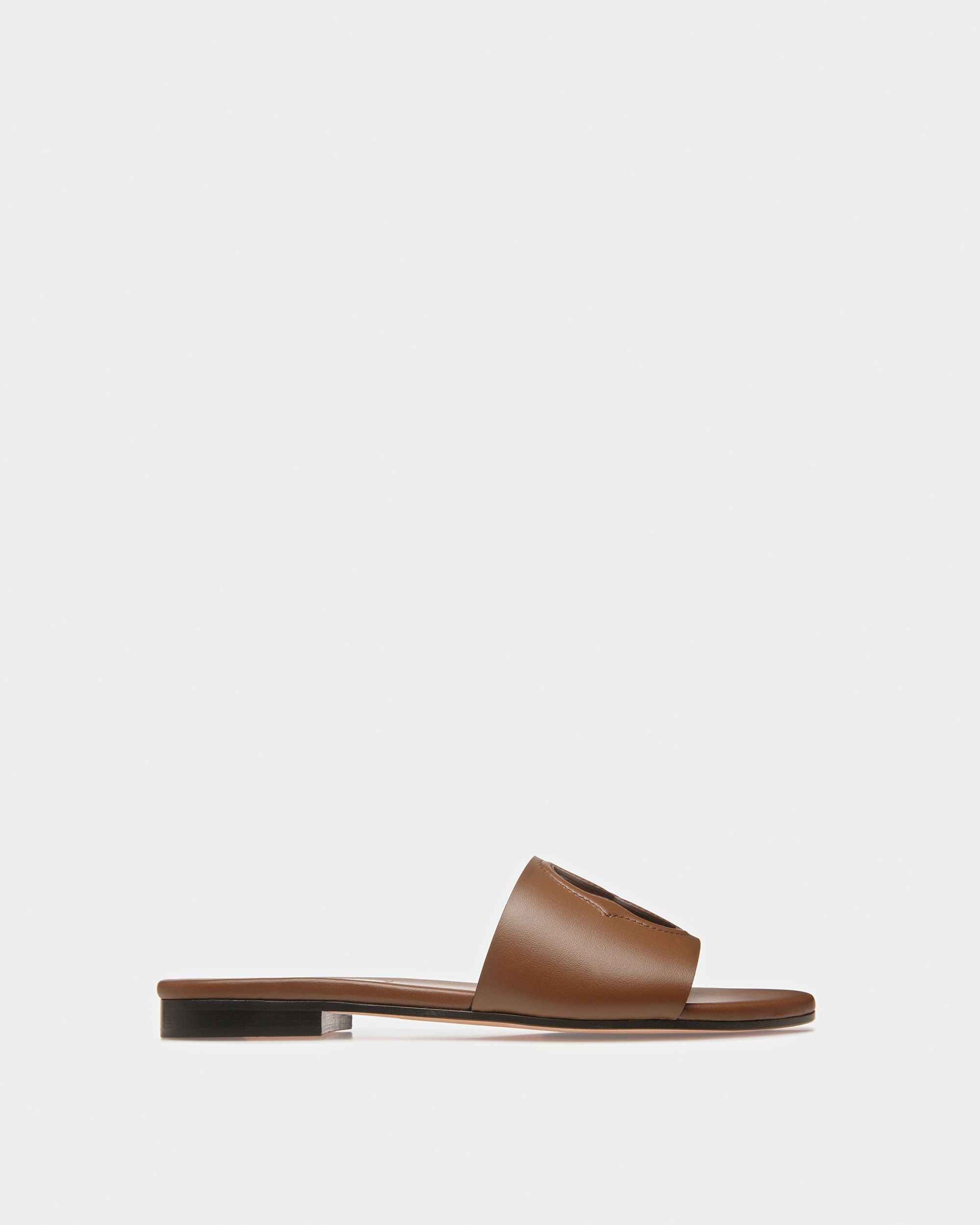Goldie | Women's Sandals | Brown Leather | Bally | Still Life Side