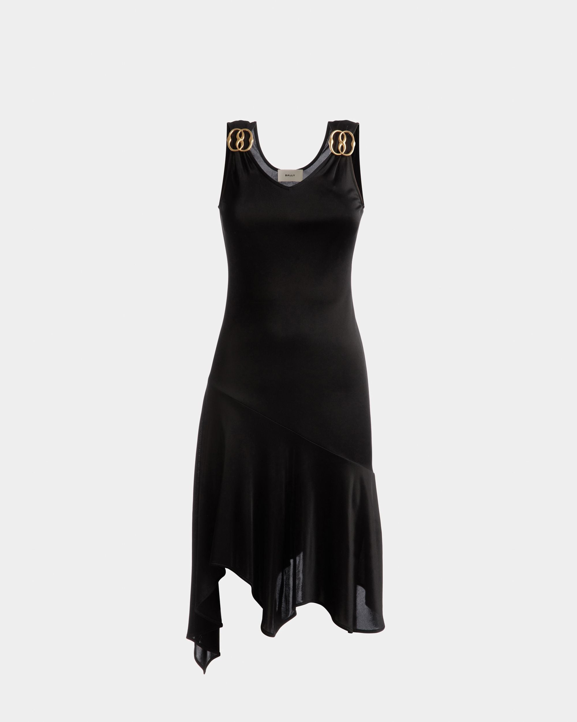 Cutsew Dress | Women's Dress | Black Viscose Mix | Bally | Still Life Front