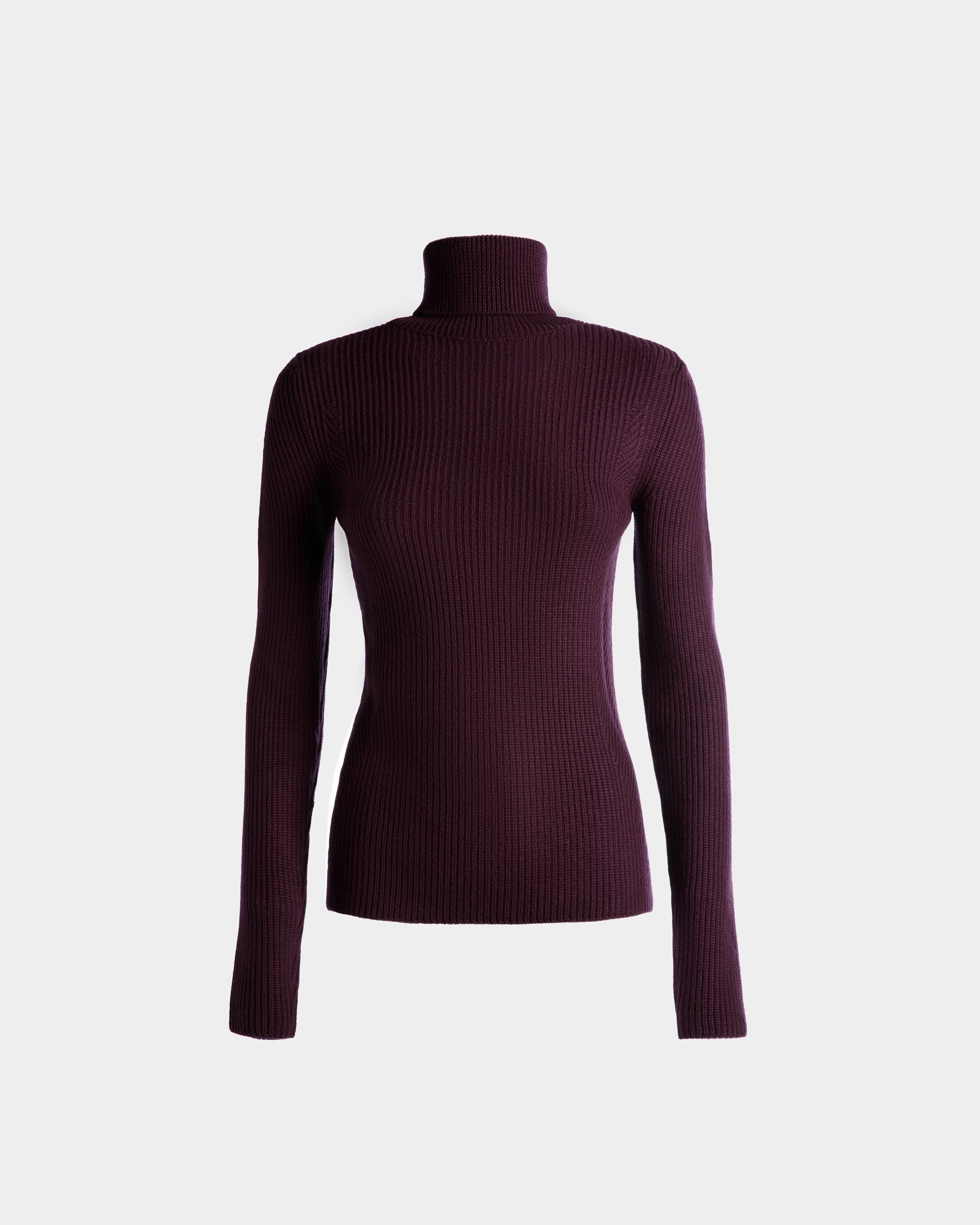 Roll Neck Sweater | Women's Roll Neck | Orchid Wool | Bally | Still Life Front