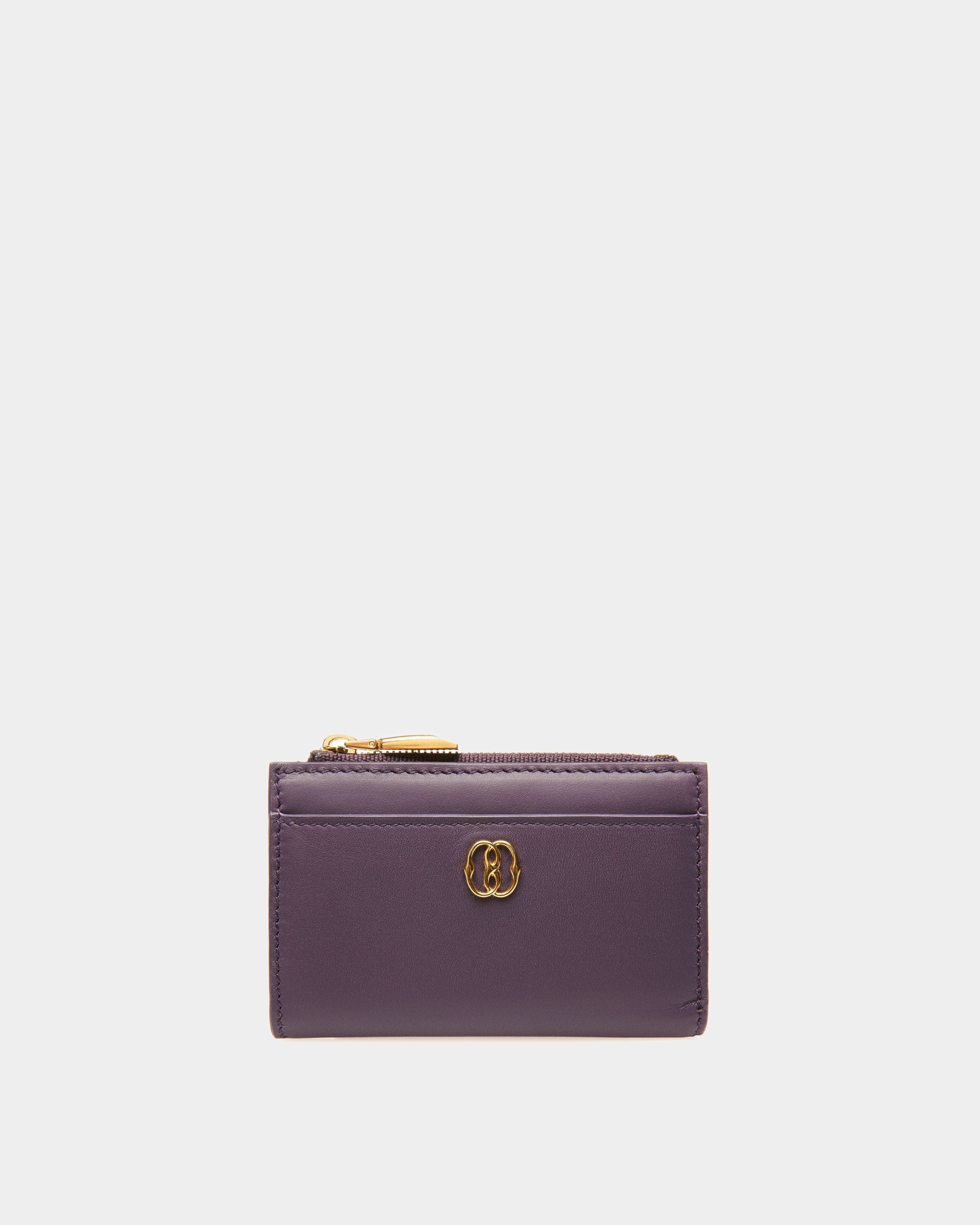 Emblem Compact | Women's Wallets And Coin Purses | Orchid Leather | Bally | Still Life Front