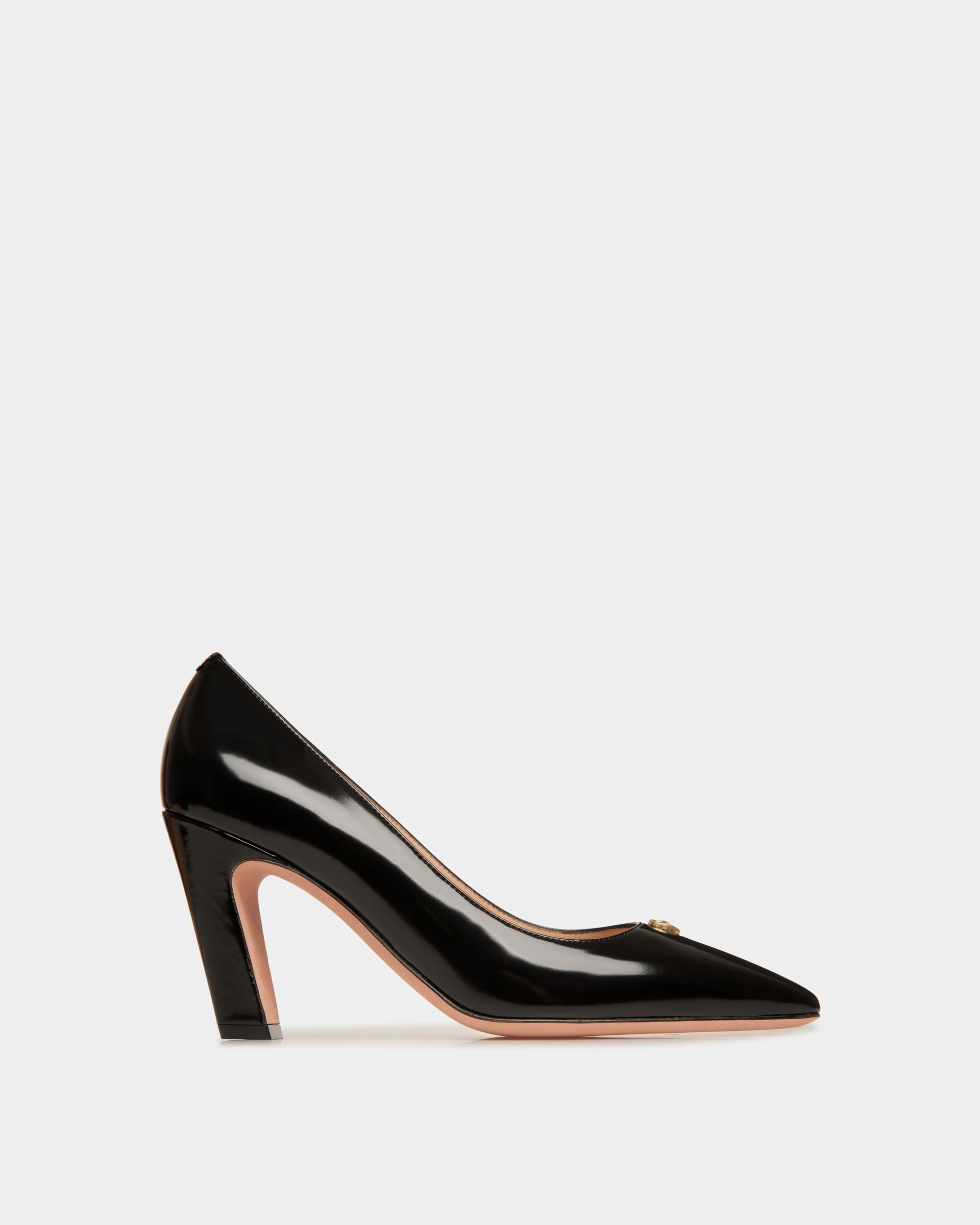 Sylt | Women's Pump in Black Leather | Bally | Still Life Side